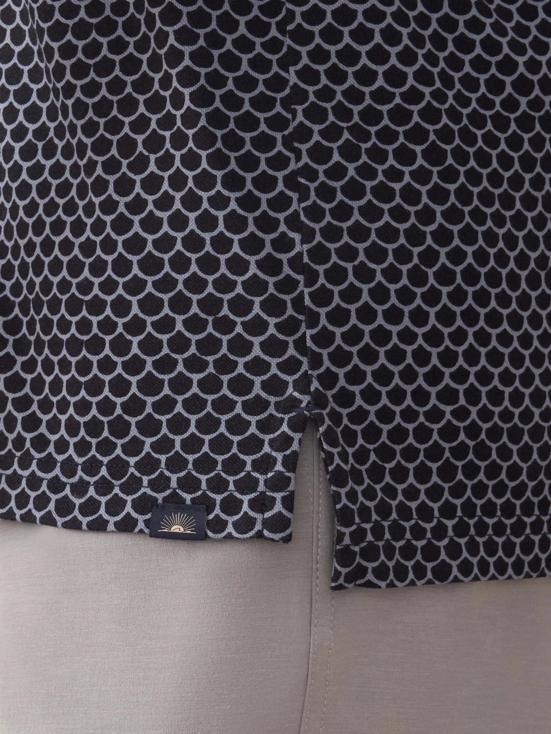 Short-Sleeve Movement™ Pique Polo - Midnight Fishscale