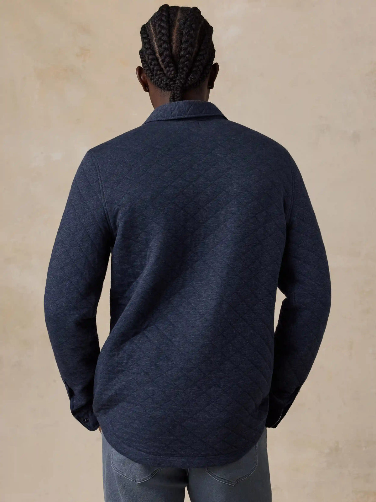 Epic Quilted Fleece CPO - Navy Melange
