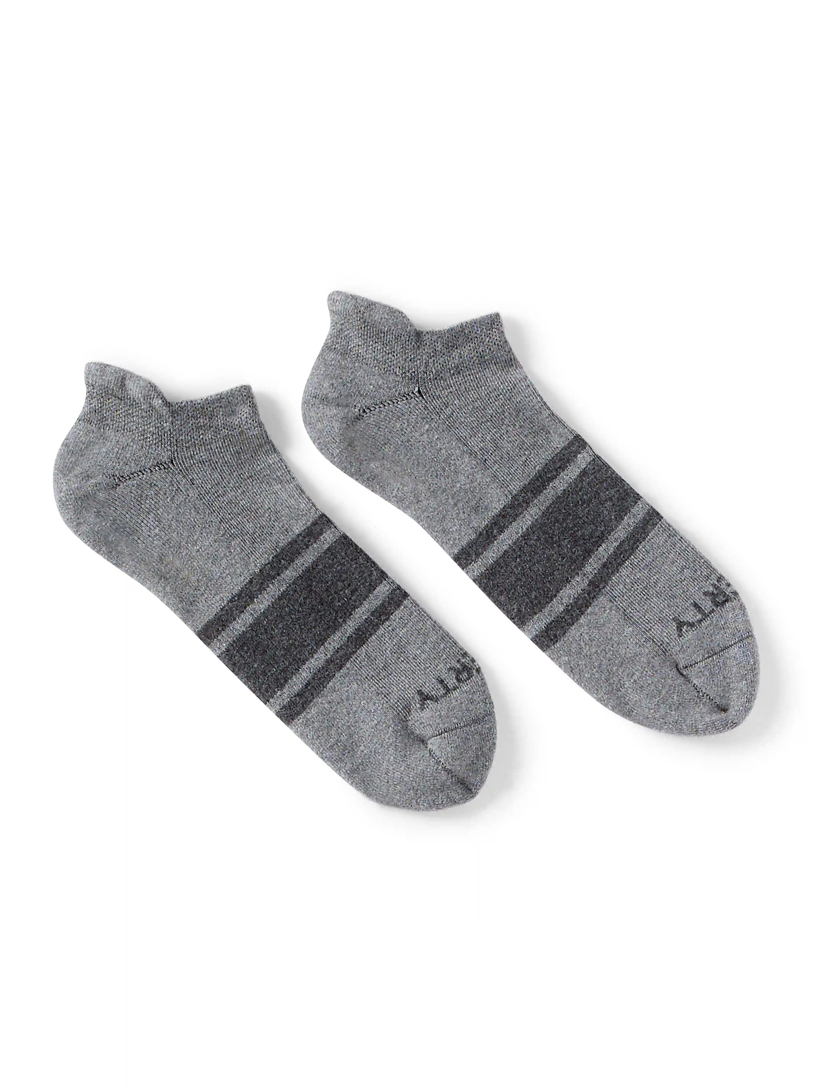 Surf Stripe Ankle Sock - Heather Grey