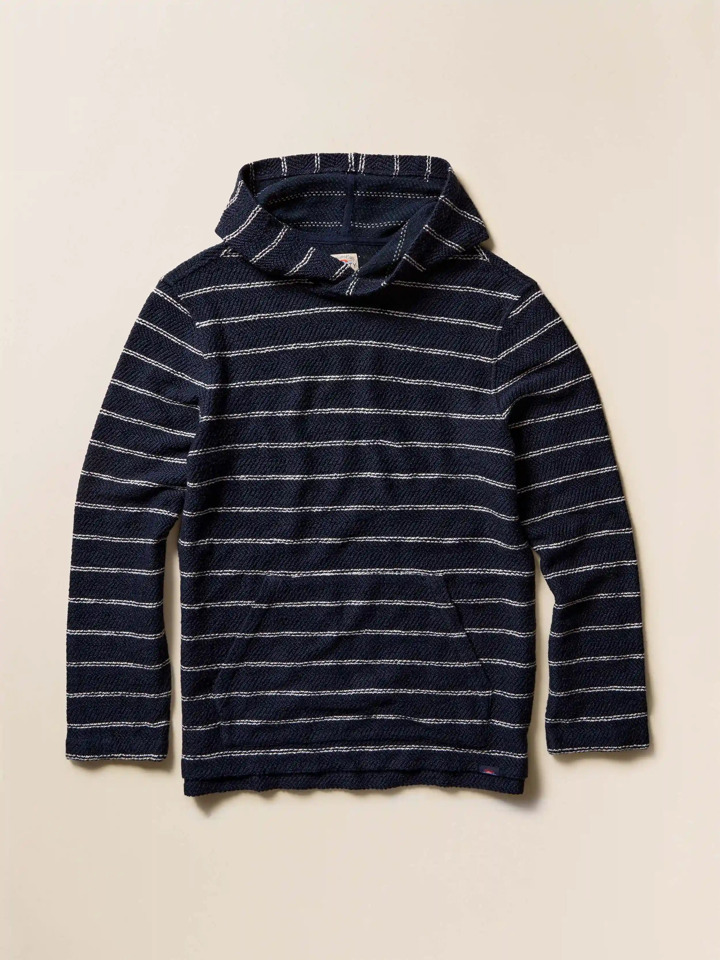 Whitewater Hoodie - Navy Point Stripe