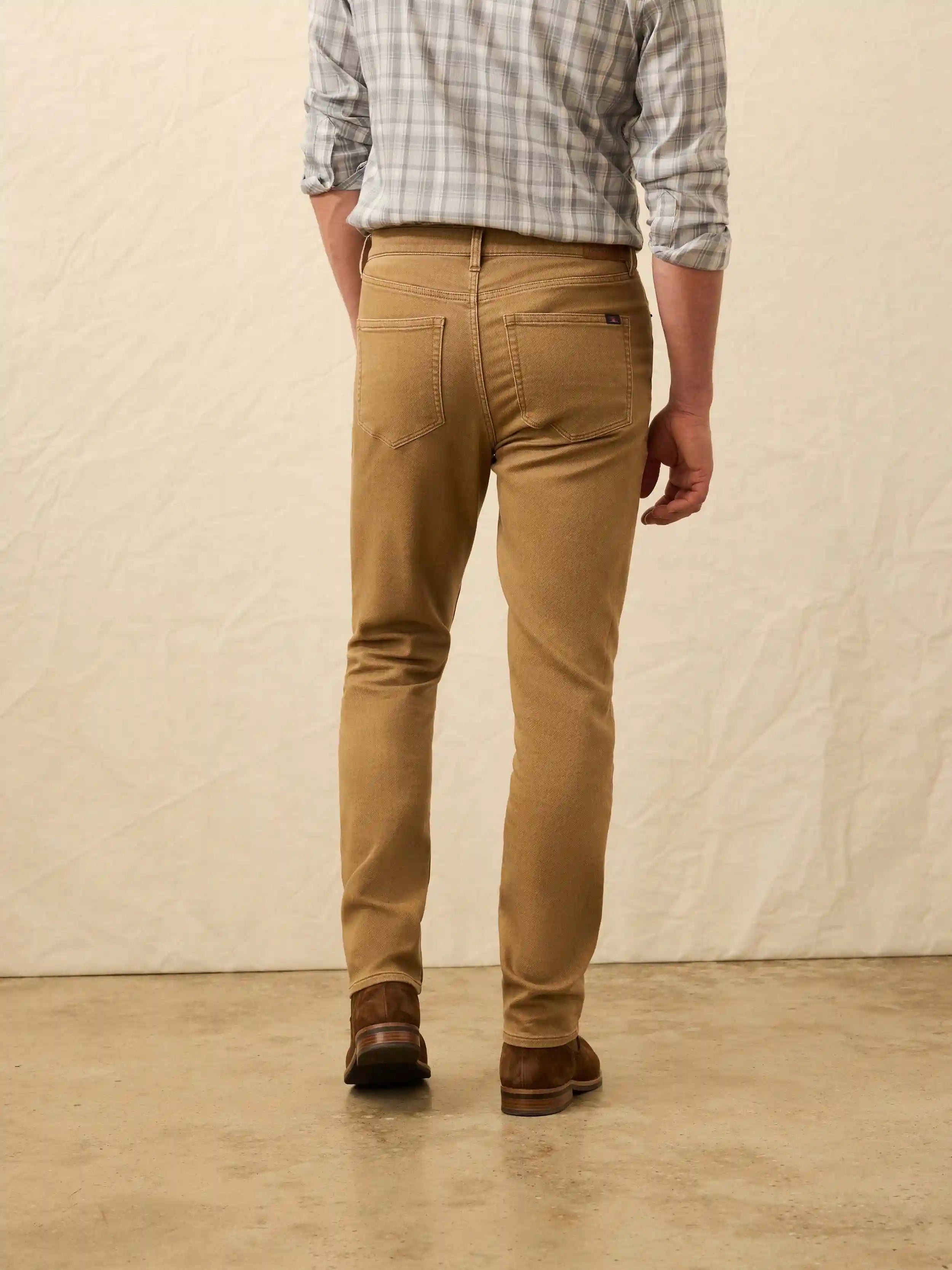 Stretch Terry 5-Pocket Pant - Elk Brown