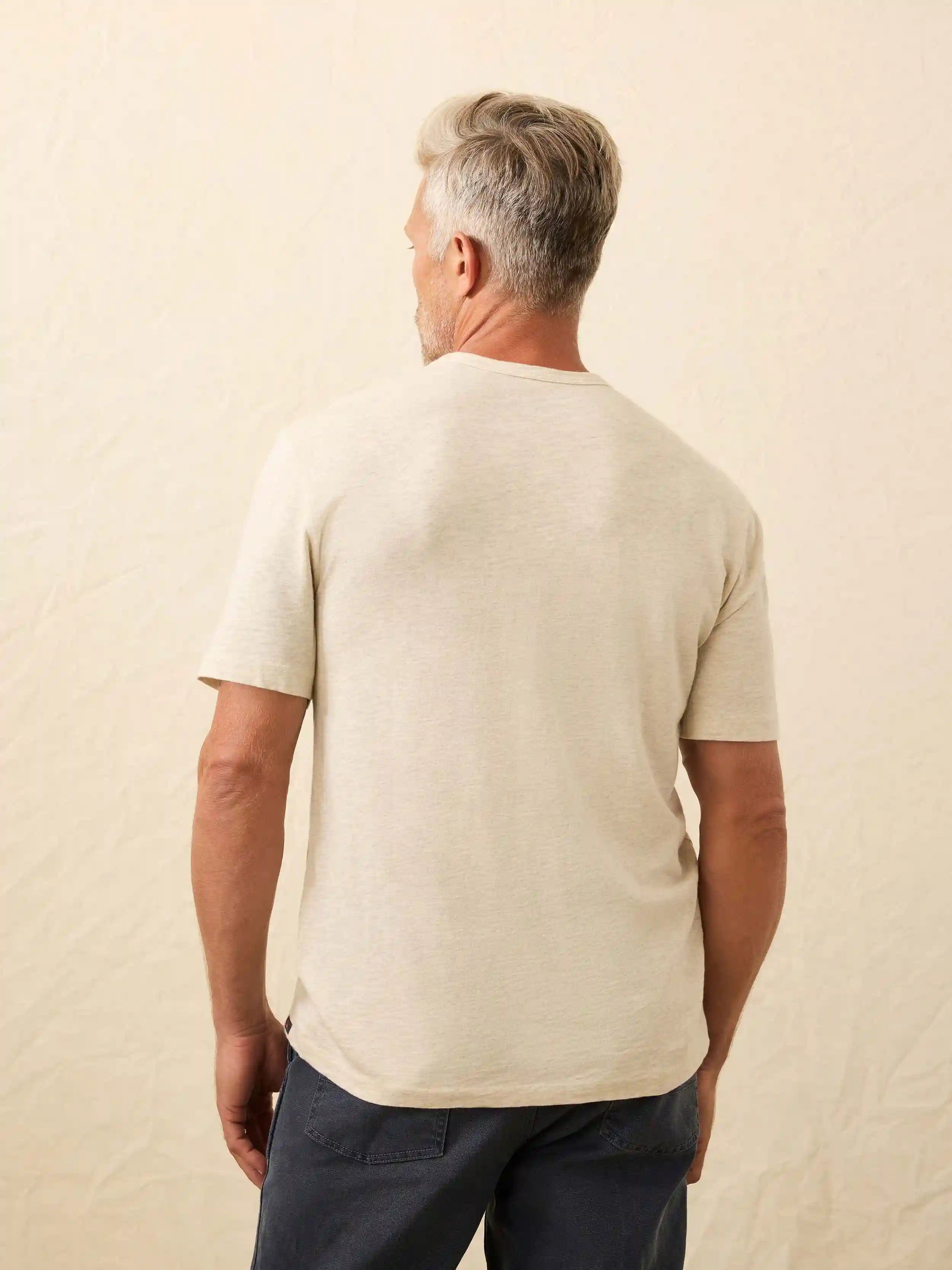 Nazare Sunwashed Tee - Island Dune Heather