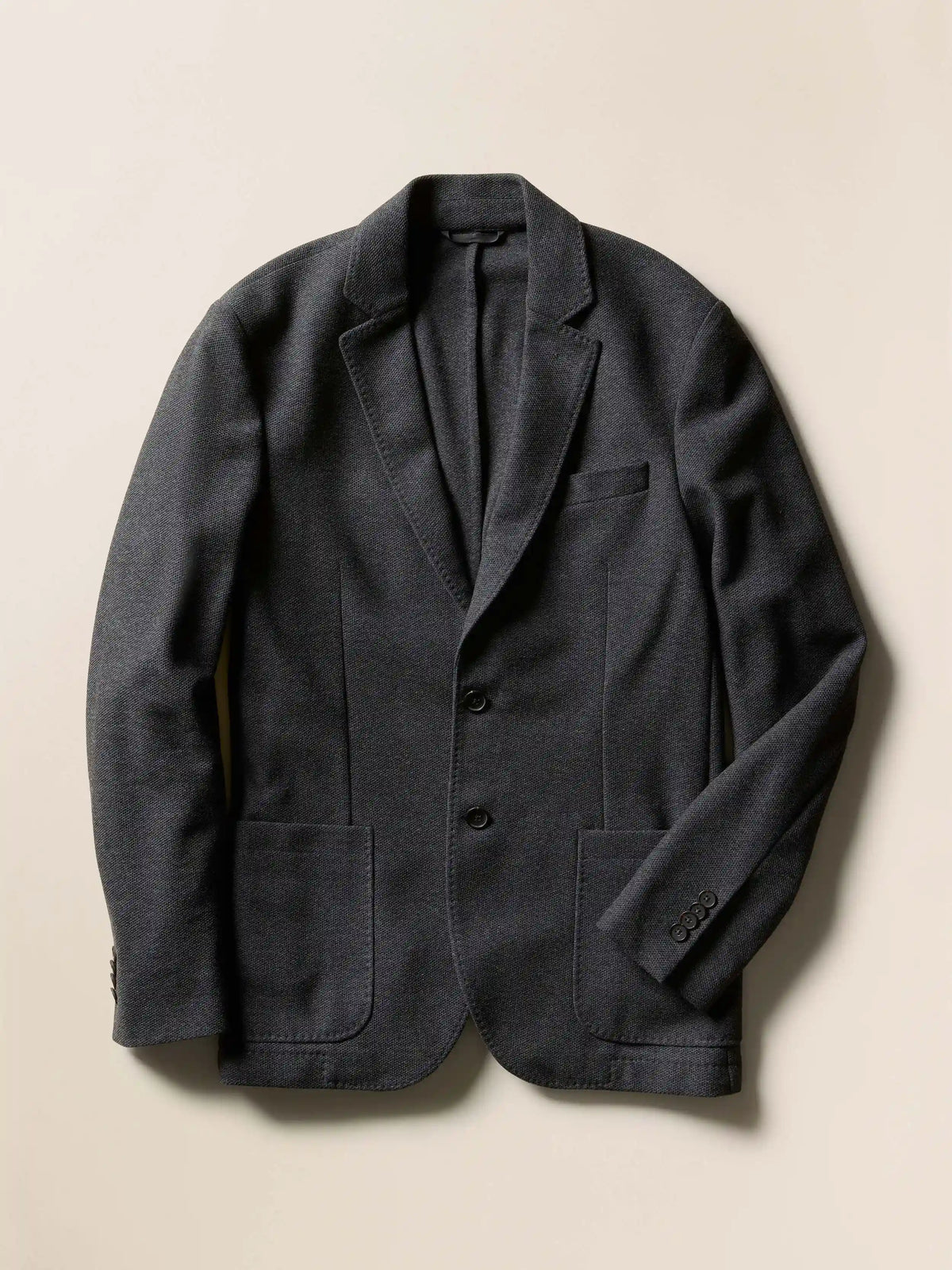 Knit Blazer - Charcoal Cliff