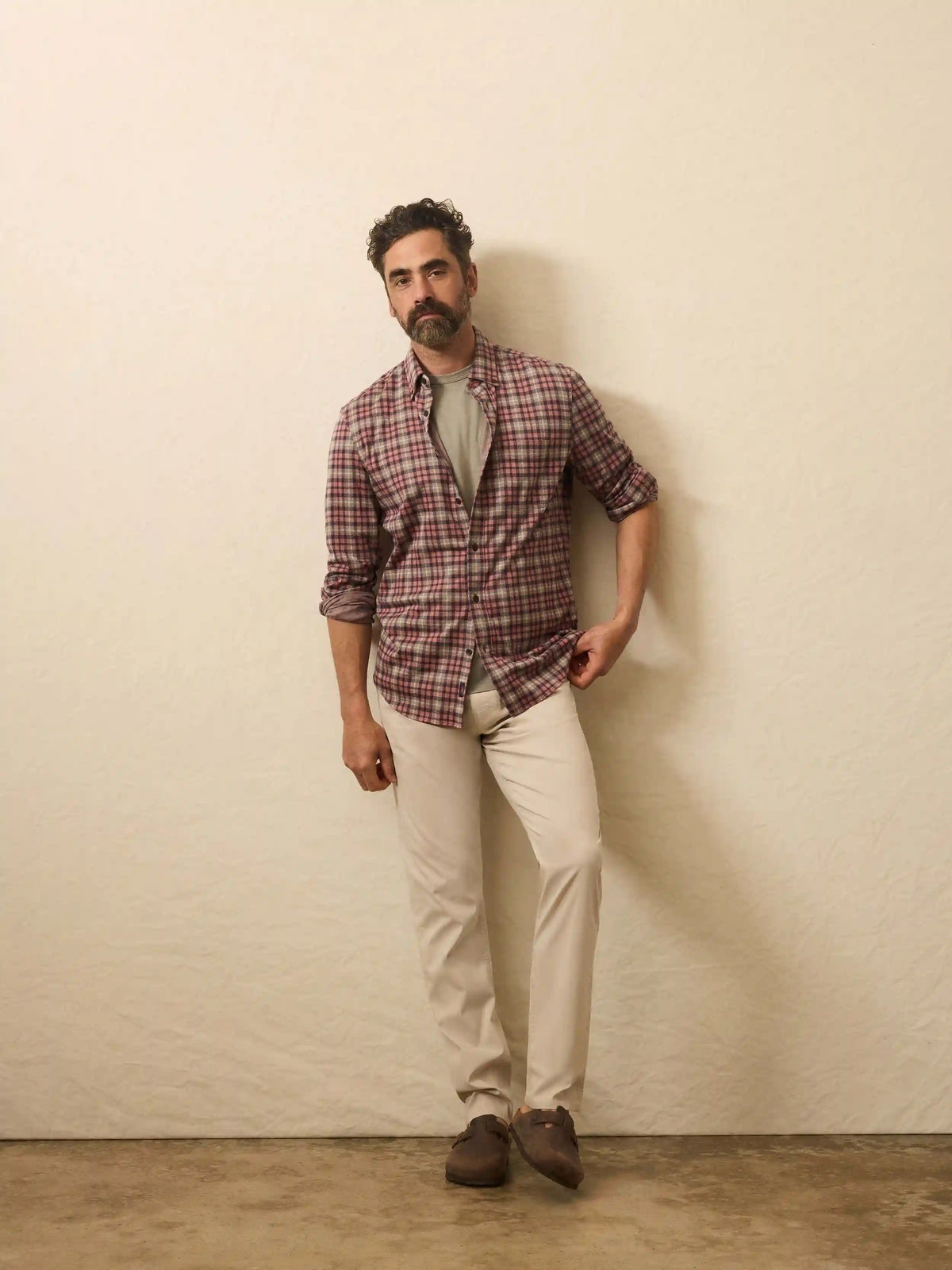 Coastline Knit Shirt - Redstone Forest Plaid (Tall)