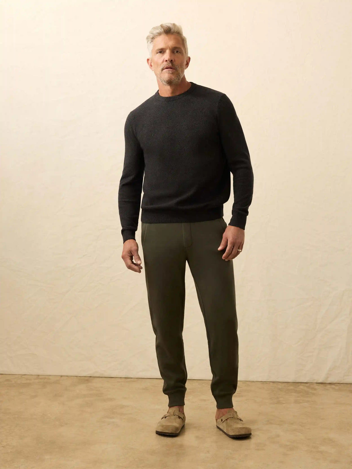 Jackson Crew Sweater - Wolf Black Heather