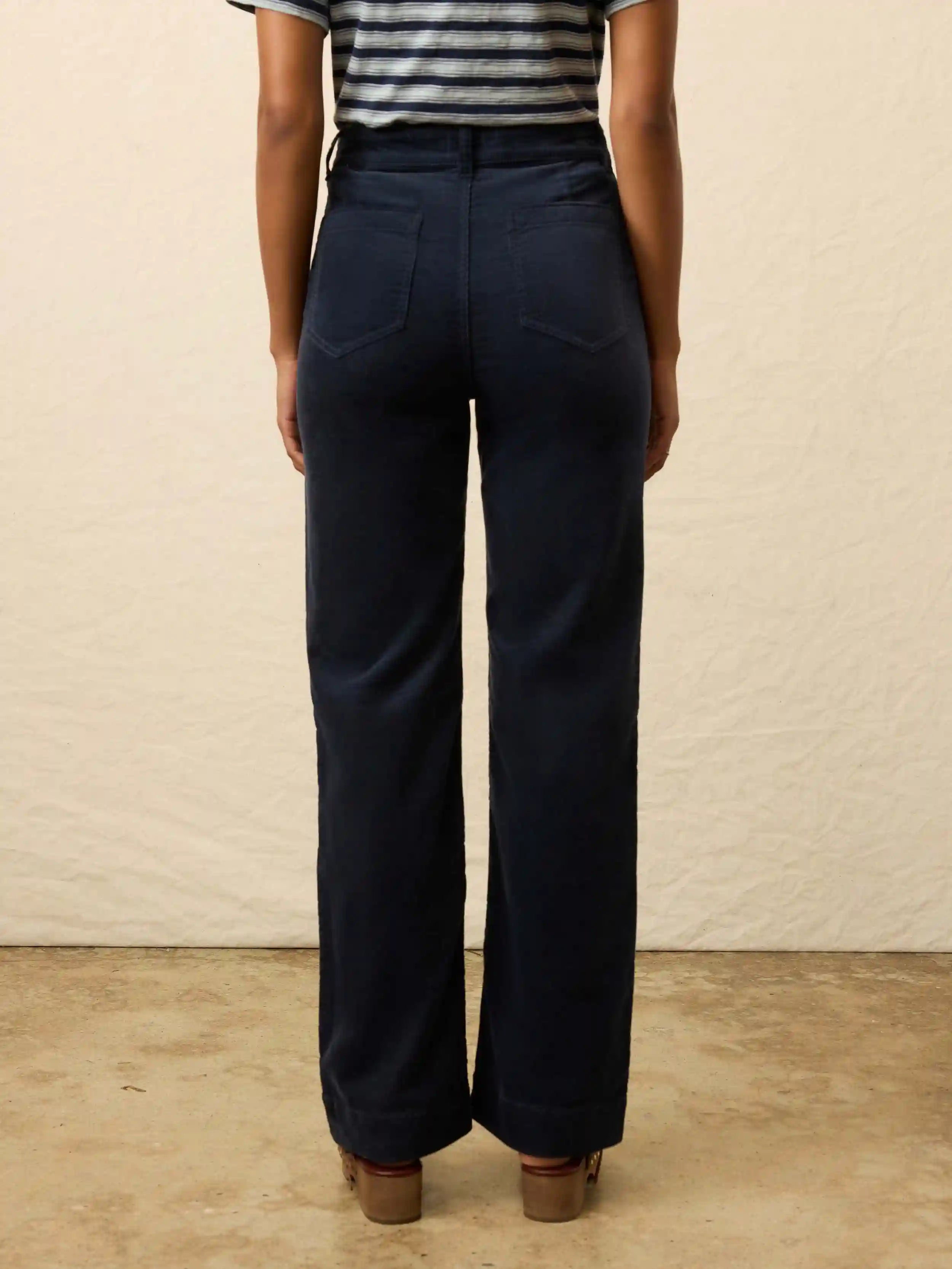 Stretch Terry Cord Patch Pocket Pant - Abyss Navy