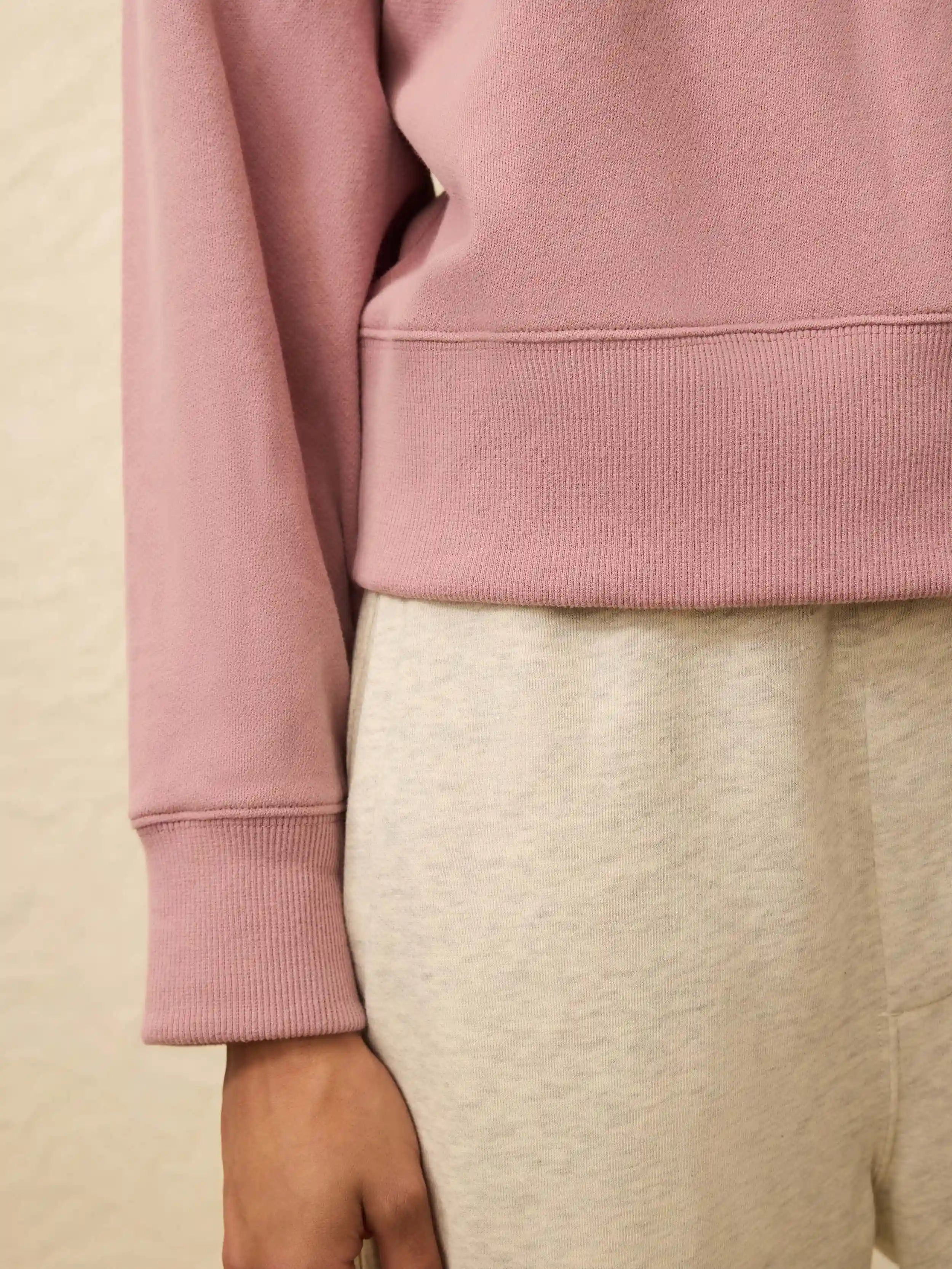 High Standard Fleece Vintage Crewneck - Nostalgia Rose