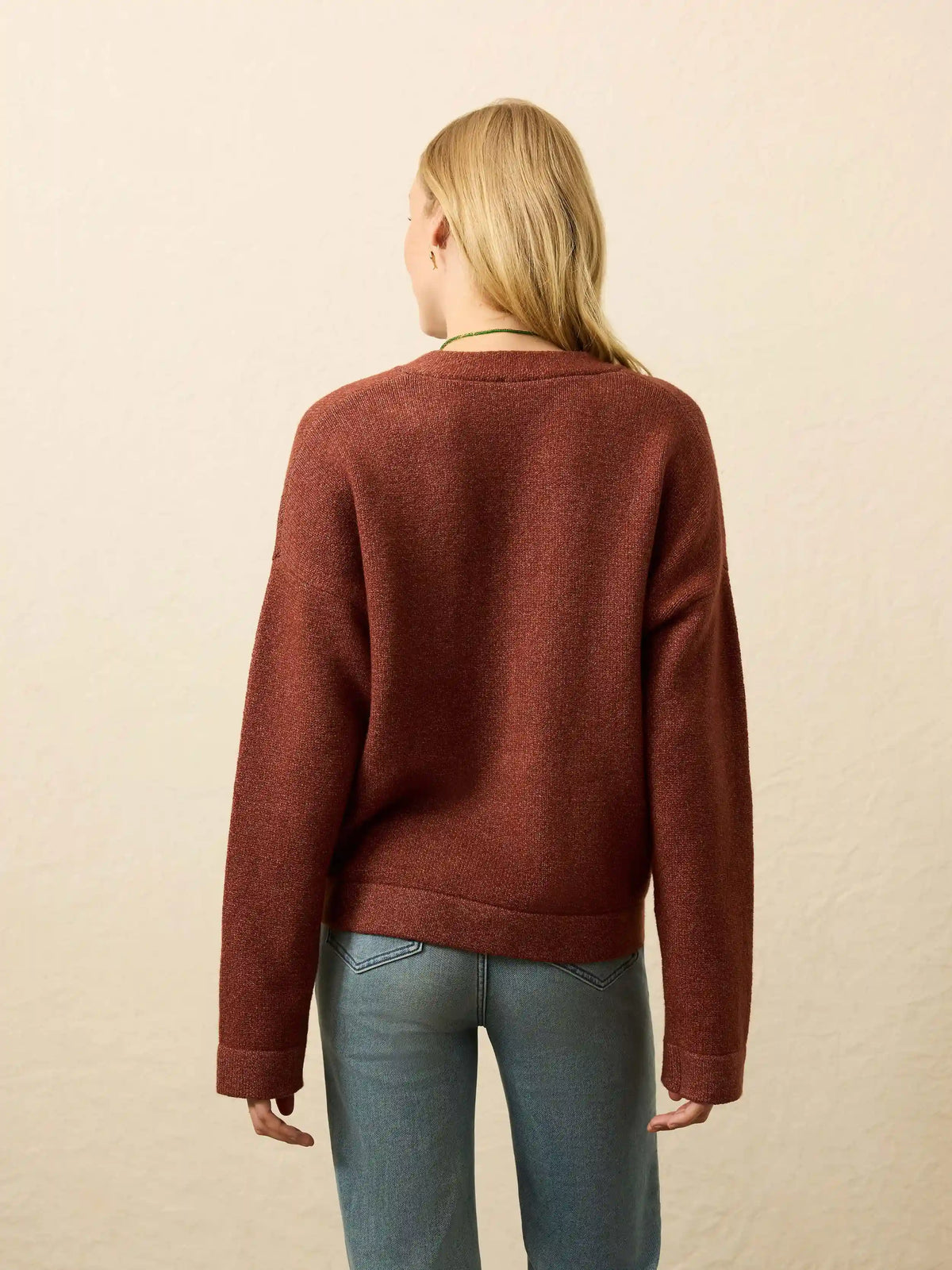 Jackson V-Neck Popover - Smoked Paprika