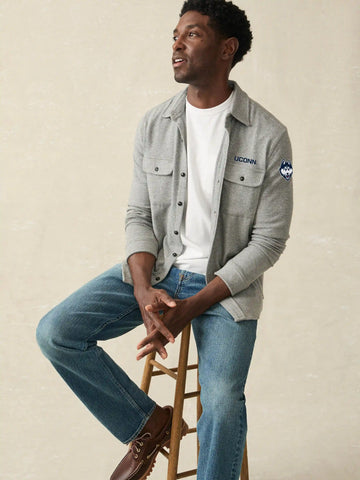 University Of Connecticut Legend™ Sweater Shirt - Fossil Grey Twill