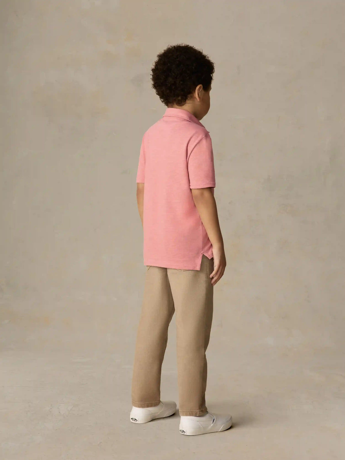 Little Kids Sunwashed T-Shirt Polo - Faded Flag