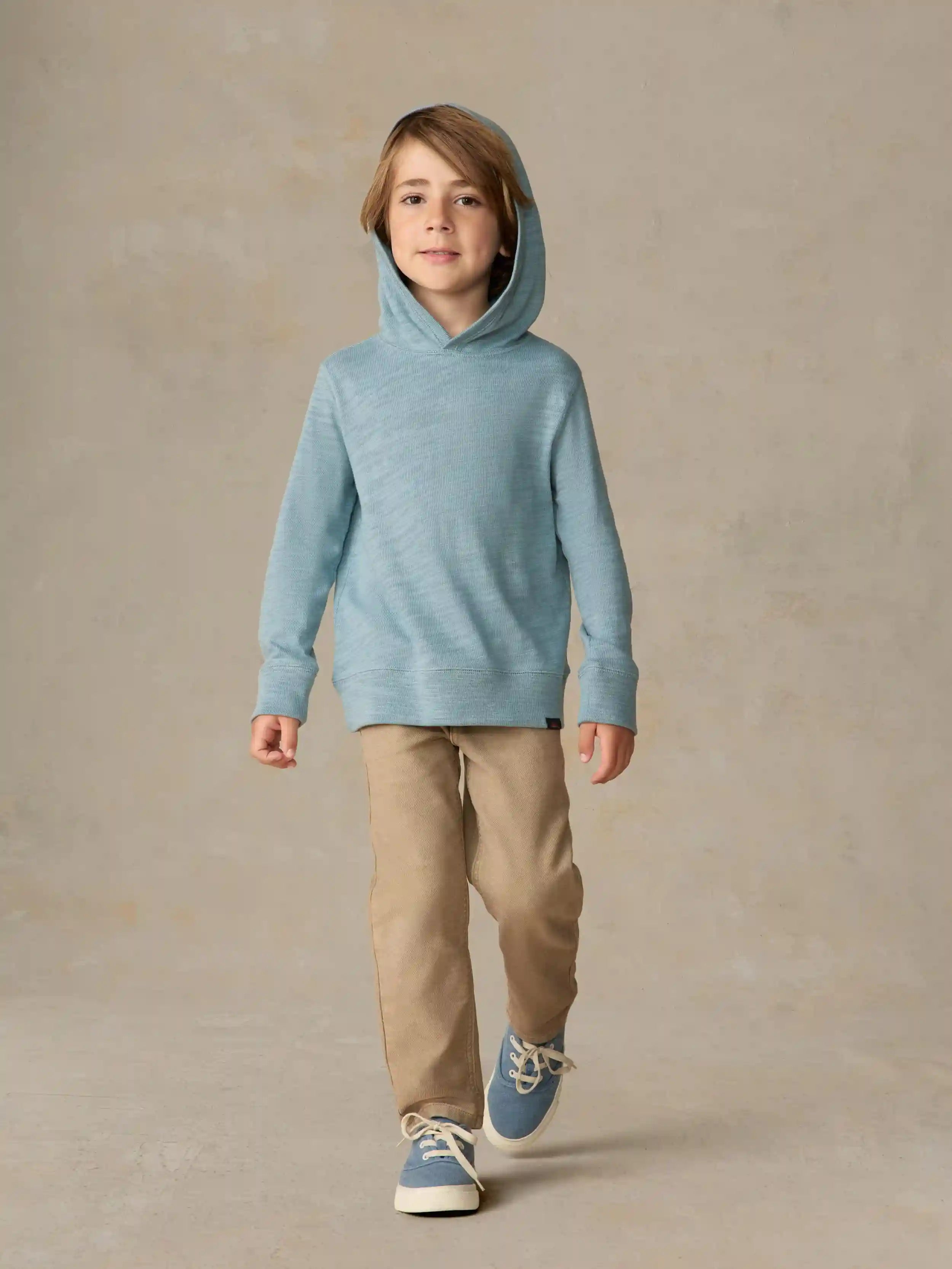 Little Kids Sunwashed Organic Hoodie - Stormy Lake