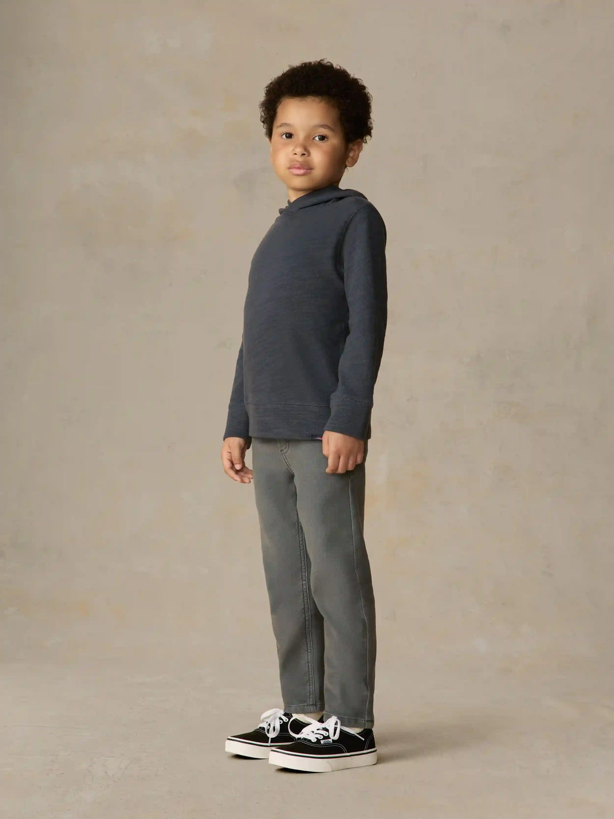 Little Kids Sunwashed Organic Hoodie - Blue Nights
