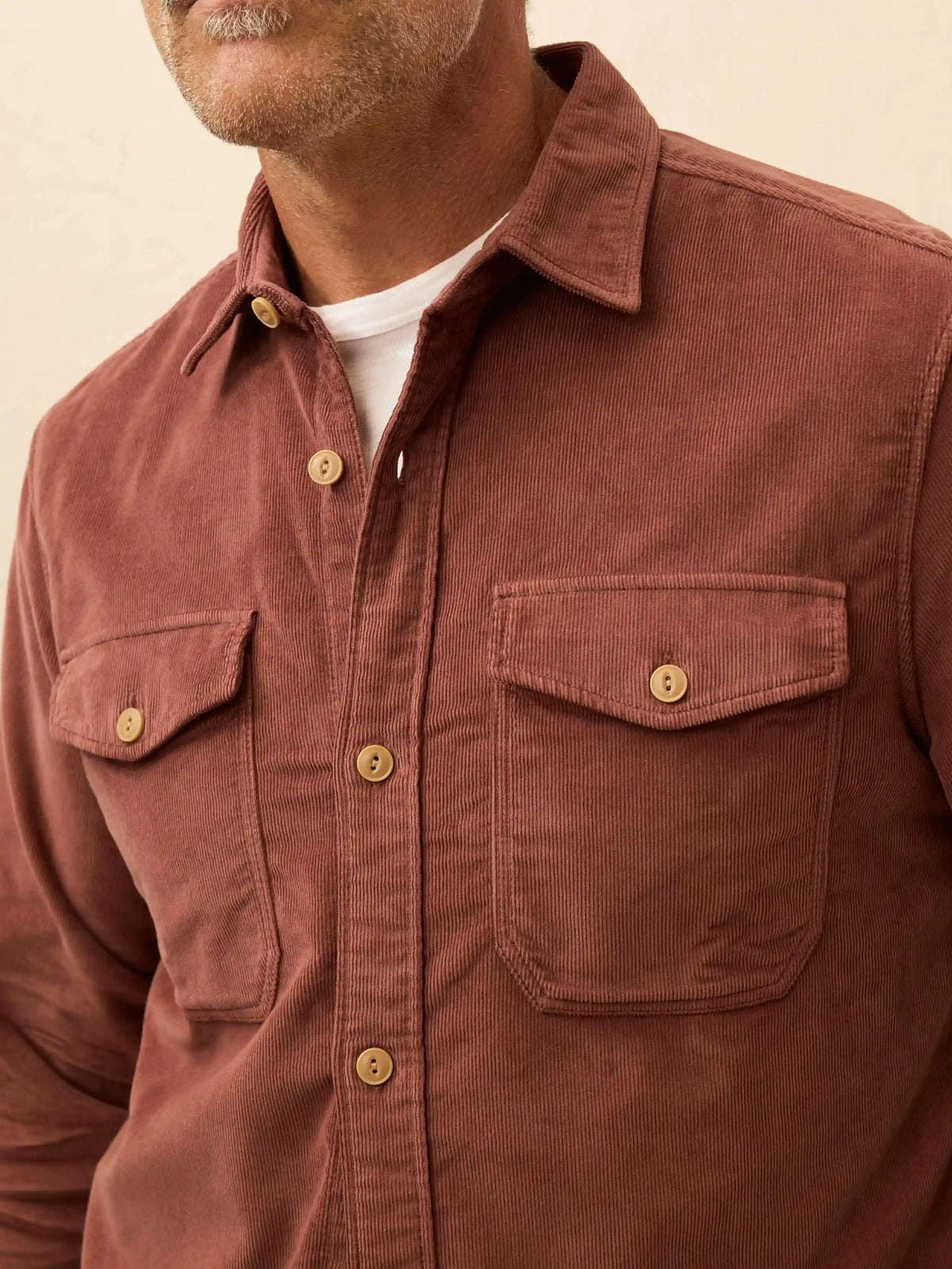 Stretch Terry Corduroy Workshirt - Chestnut Ridge