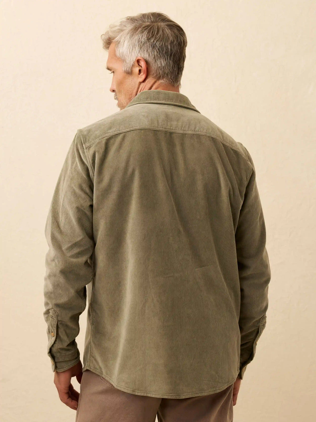 Stretch Terry Corduroy Workshirt - Light Pine