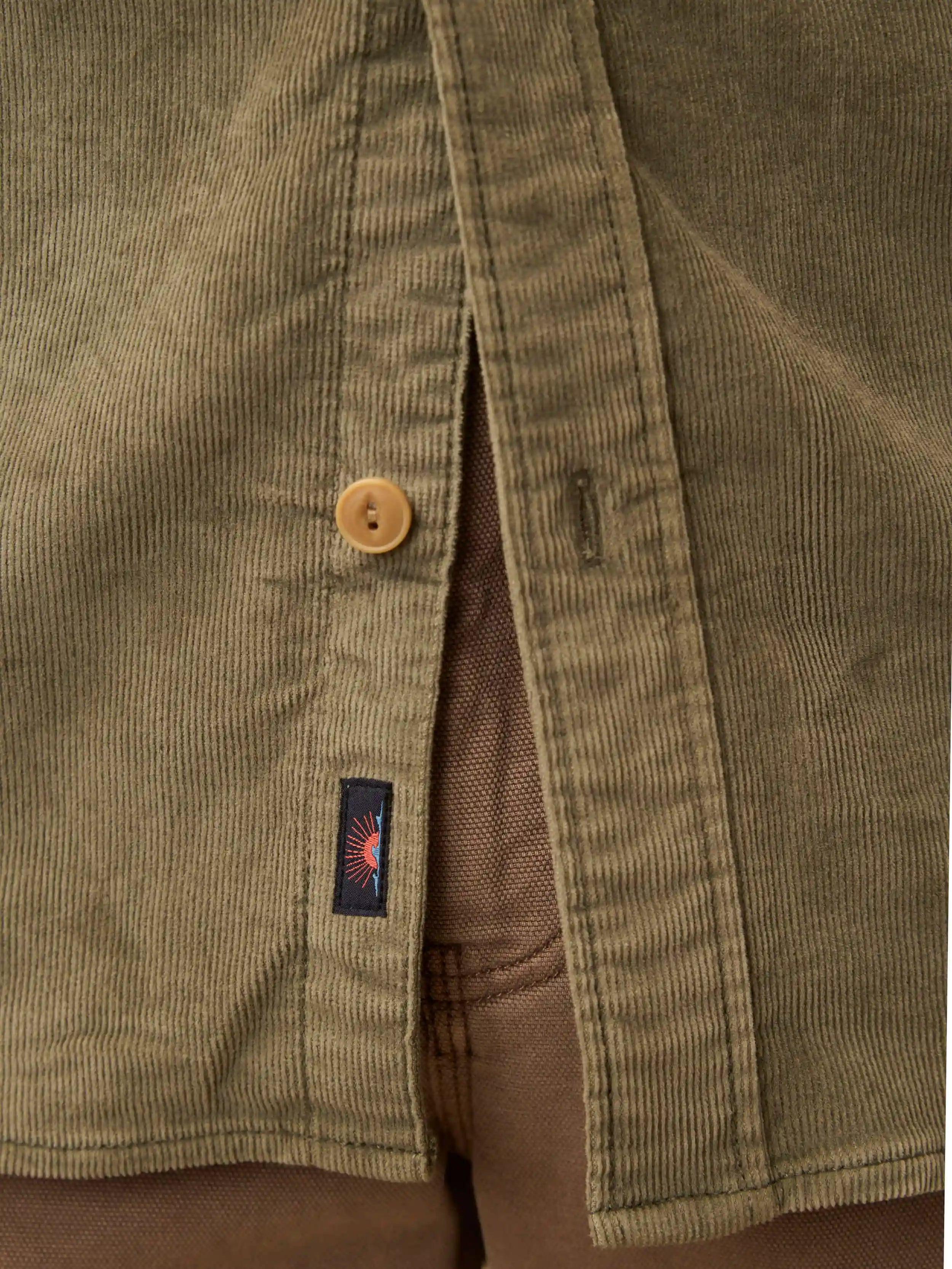 Stretch Terry Corduroy Workshirt - Light Pine