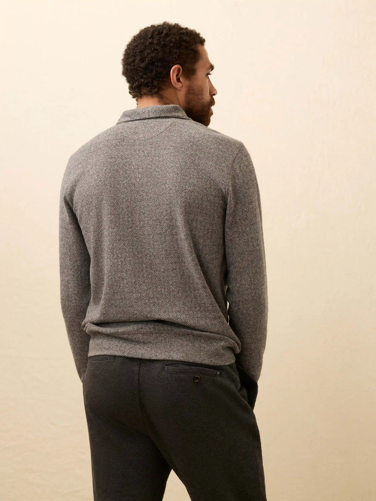 Legend™ Sweater Quarter Zip - Alpine Grey Herringbone