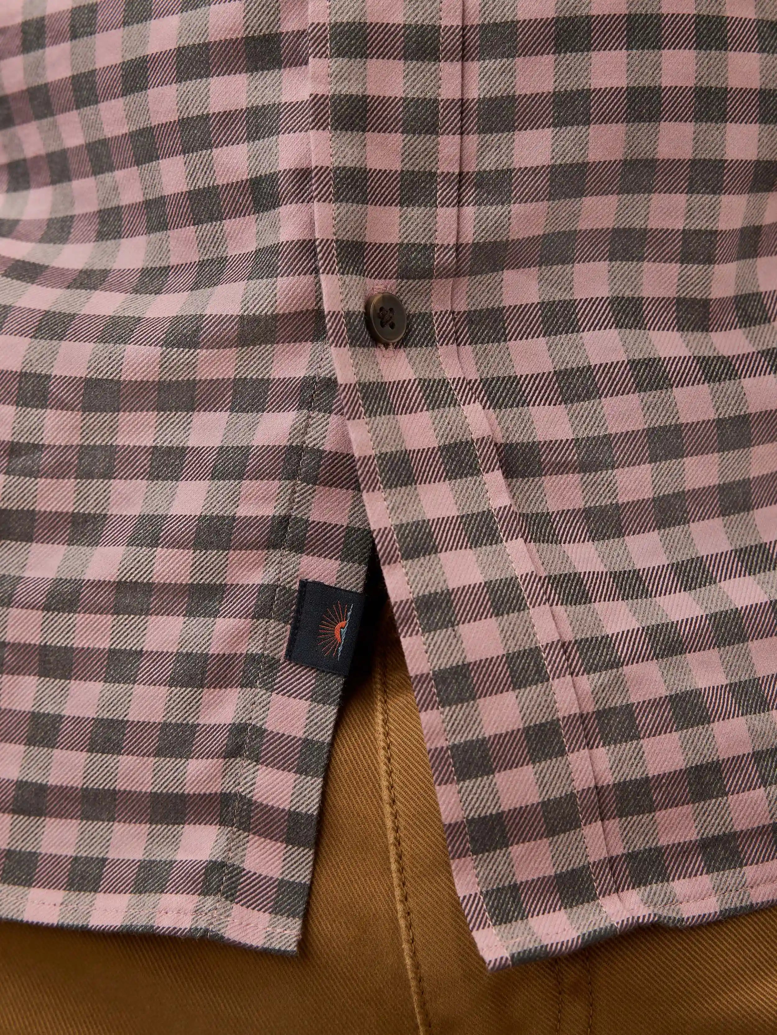 Soft Twill Movement™ Shirt - Charcoal Plum Gingham