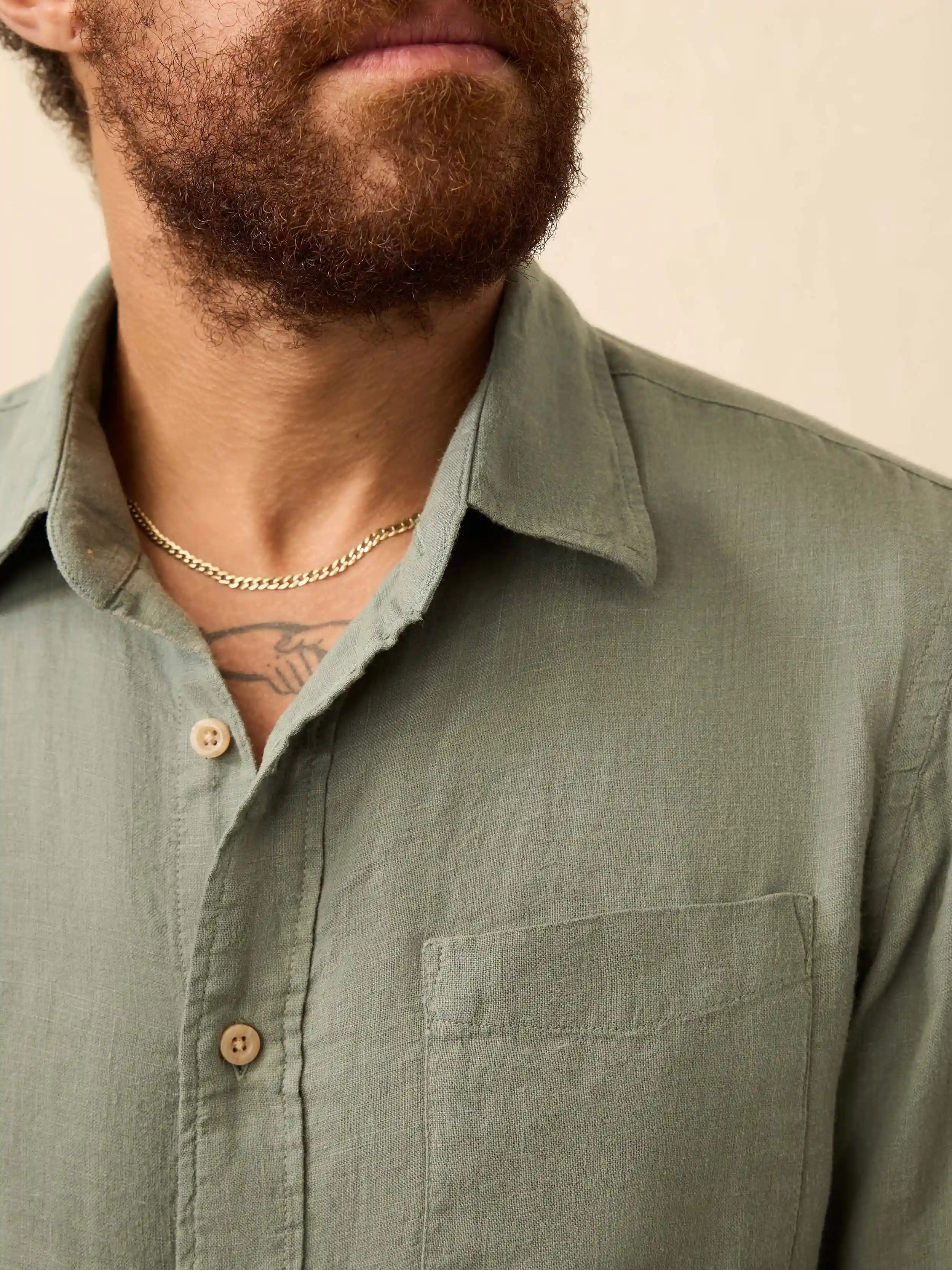 Laguna Linen Shirt - Valley Sage