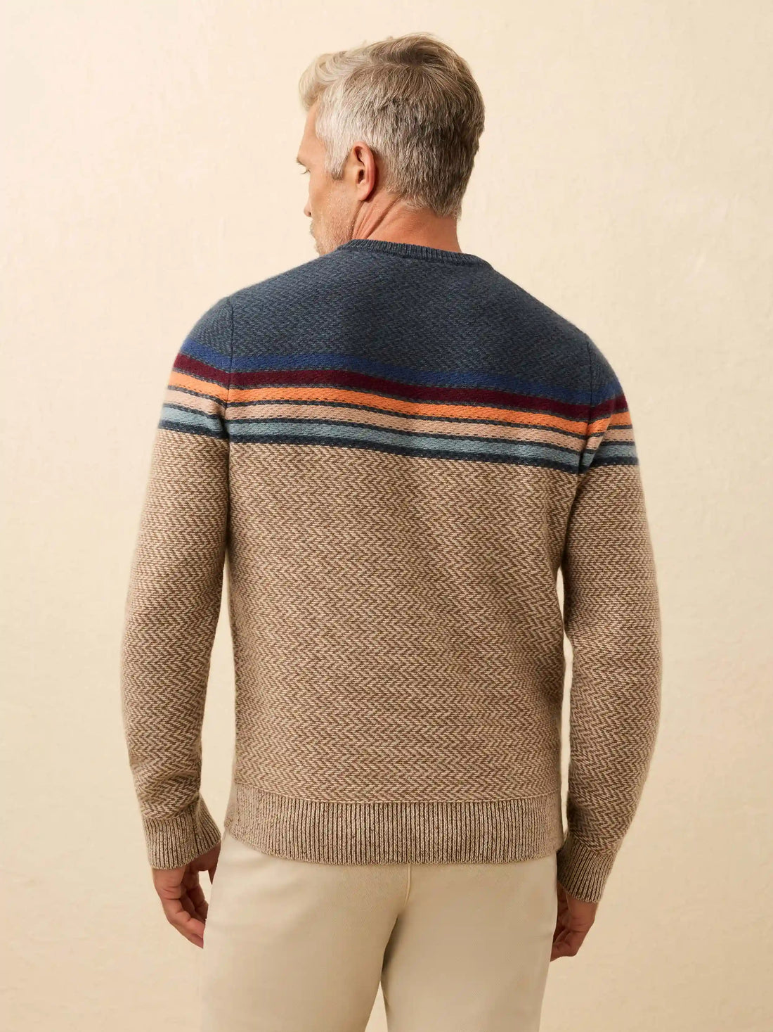 Donegal Crew Sweater - Twilight Sky Ombre