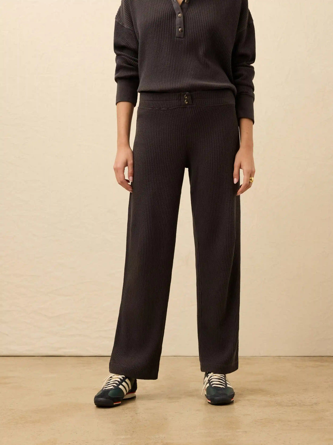 Apres Waffle Pant - Washed Black