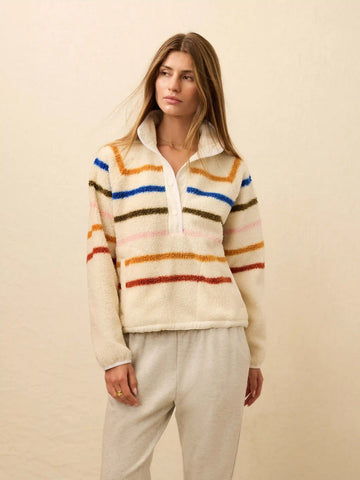 Fireside Fleece Popover - Dream Fleece Stripe
