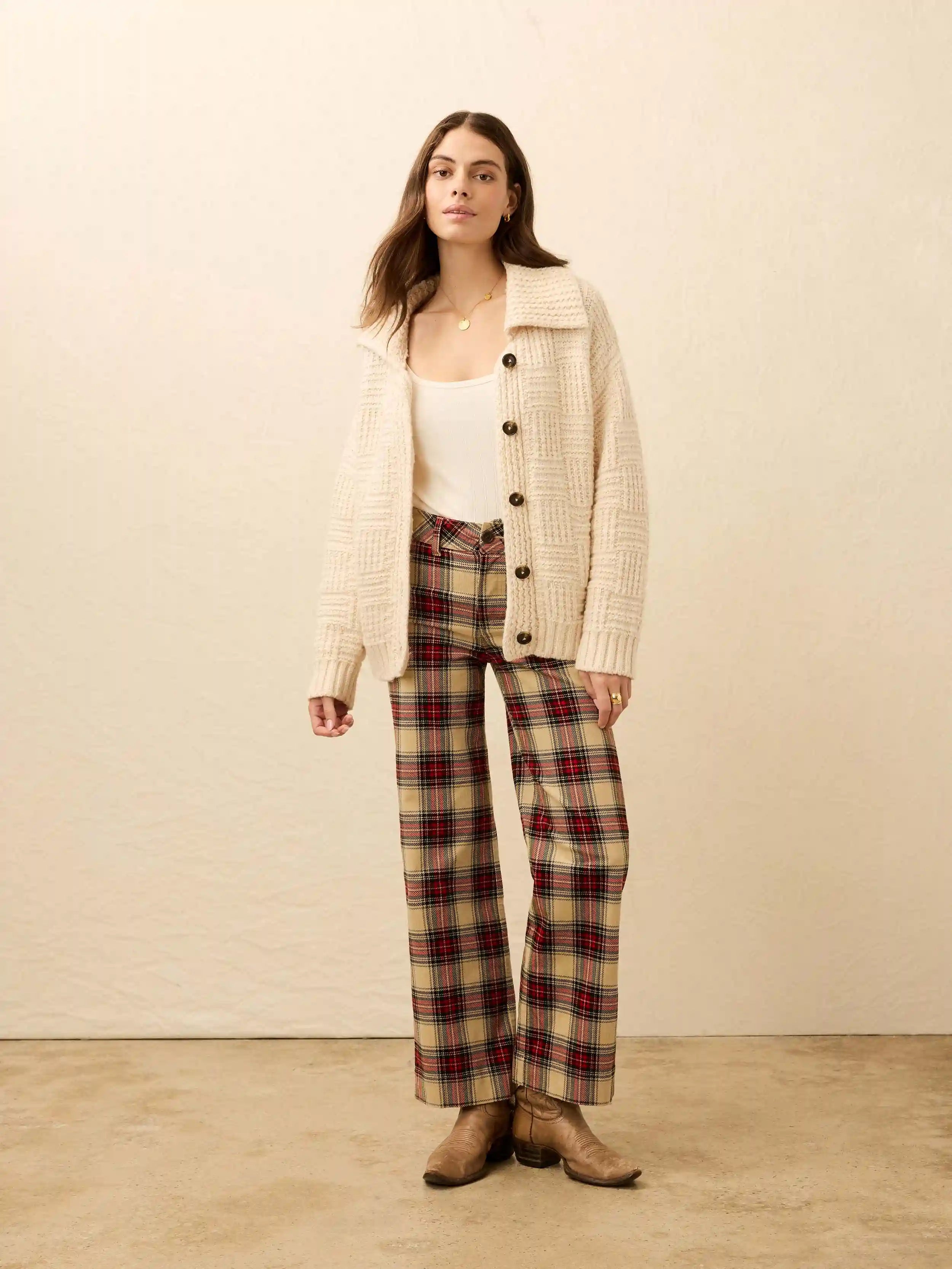 Heirloom Cotton Outback Cardigan - Cream