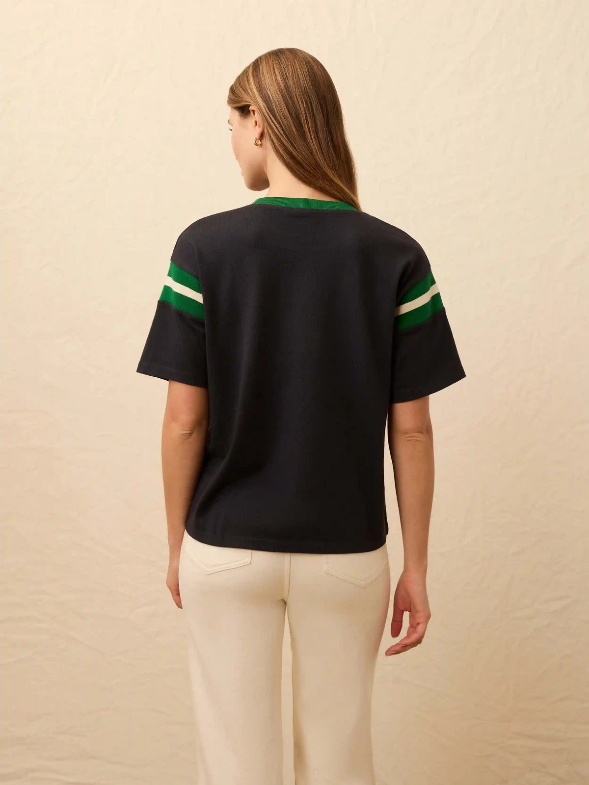 Sport Jersey Throwback Tee - Navy Varsity