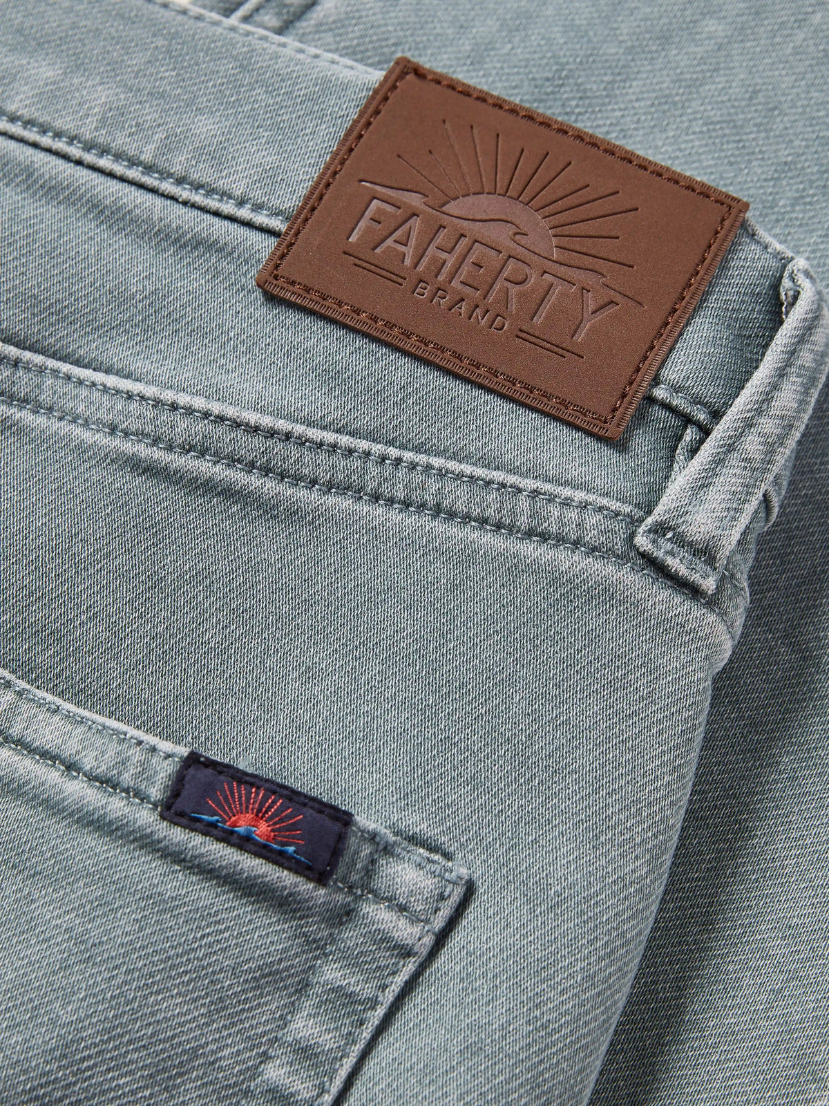 Stretch Terry 5-Pocket Pant - Ocean Glass