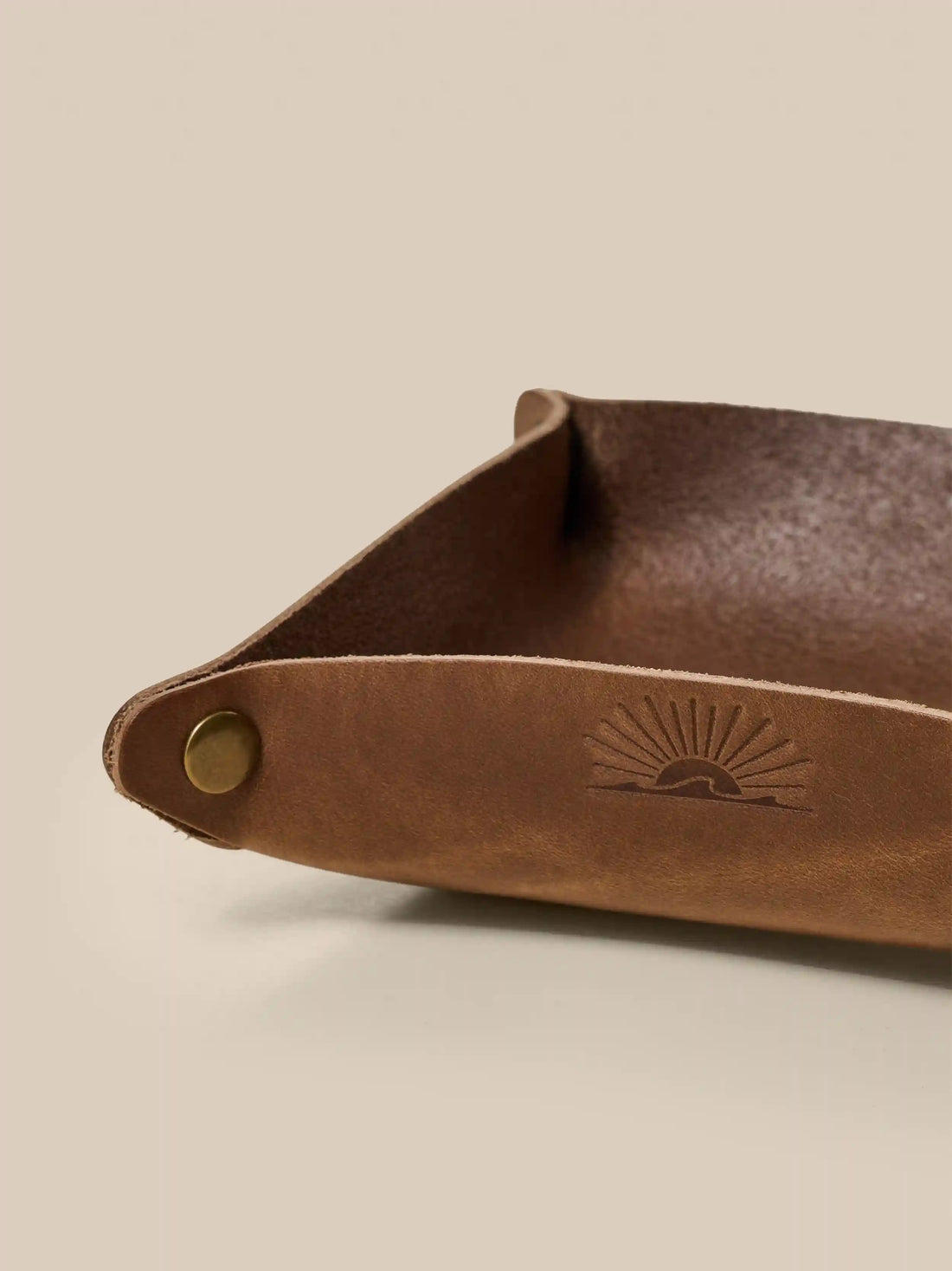 Leather Valet Tray - Natural
