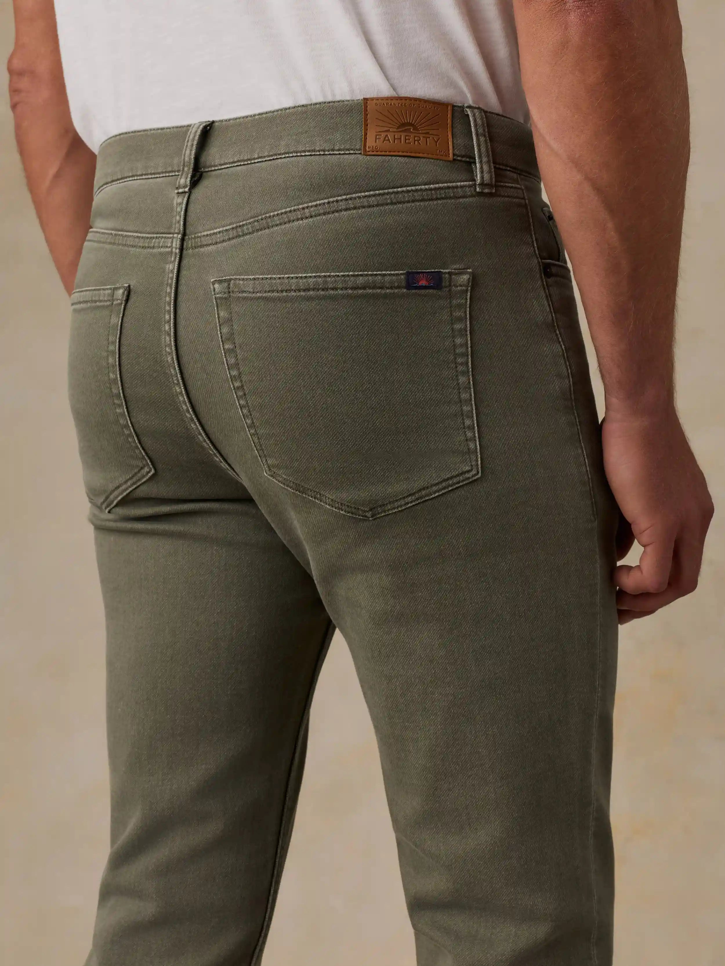 Stretch Terry 5-Pocket Pant - Pine Forest
