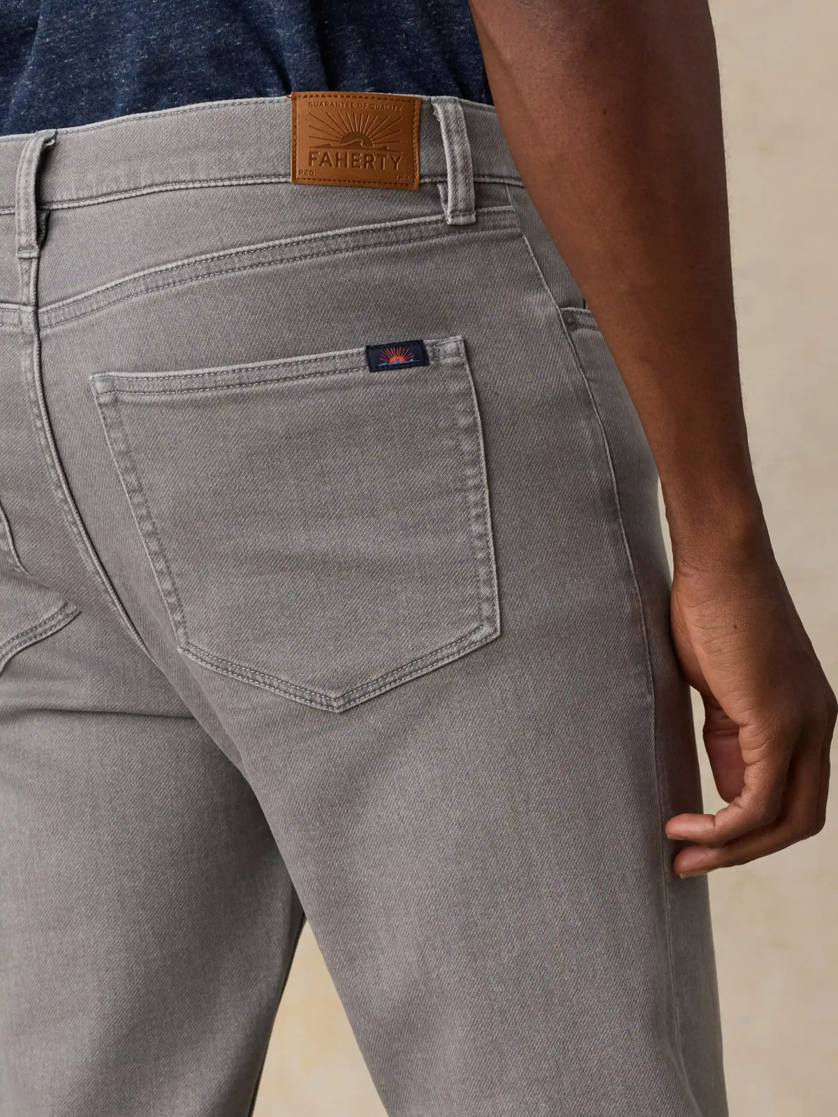 Stretch Terry 5-Pocket Pant - Steel Grey