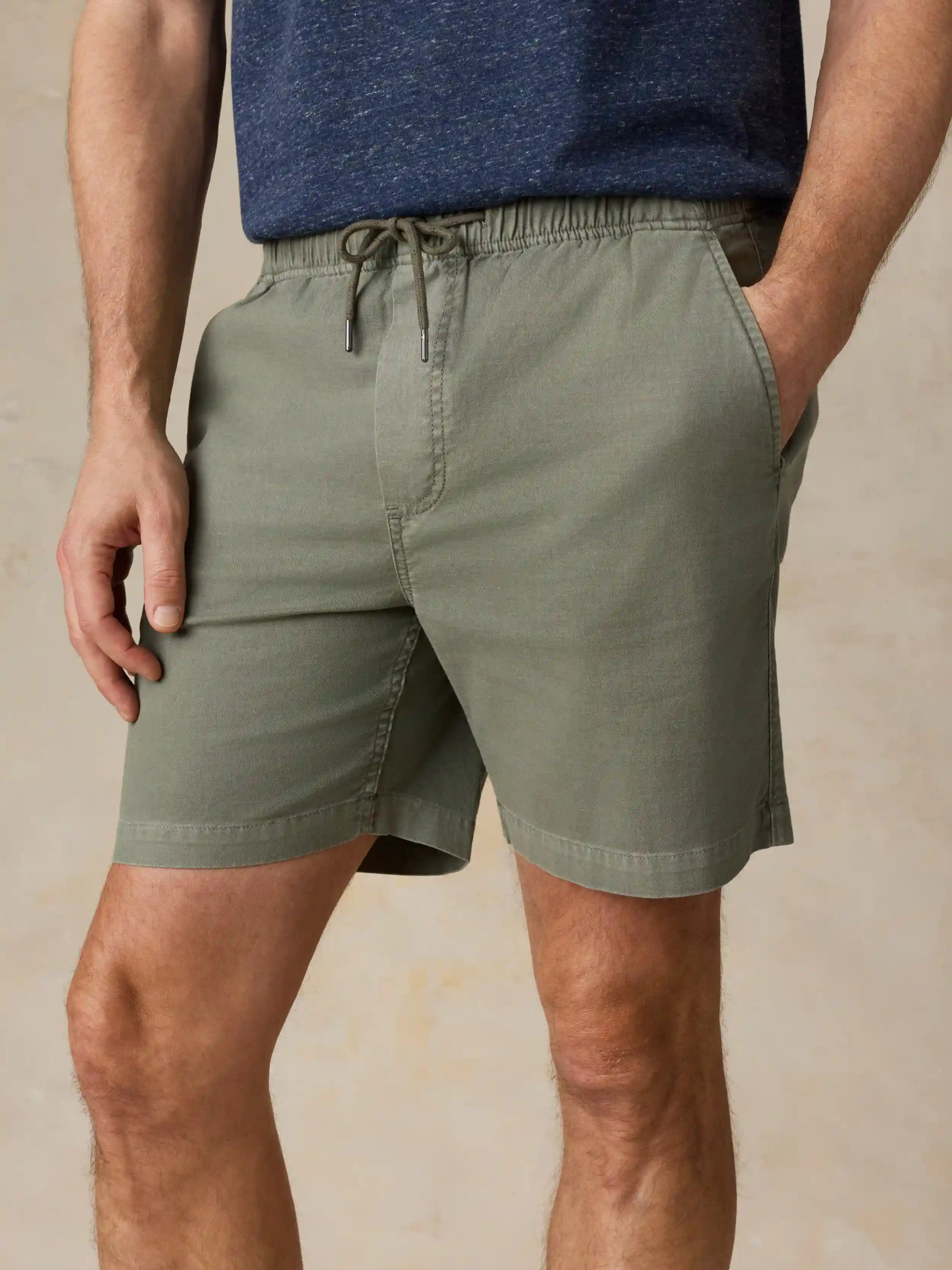 Essential Drawstring Short - Desert Olive