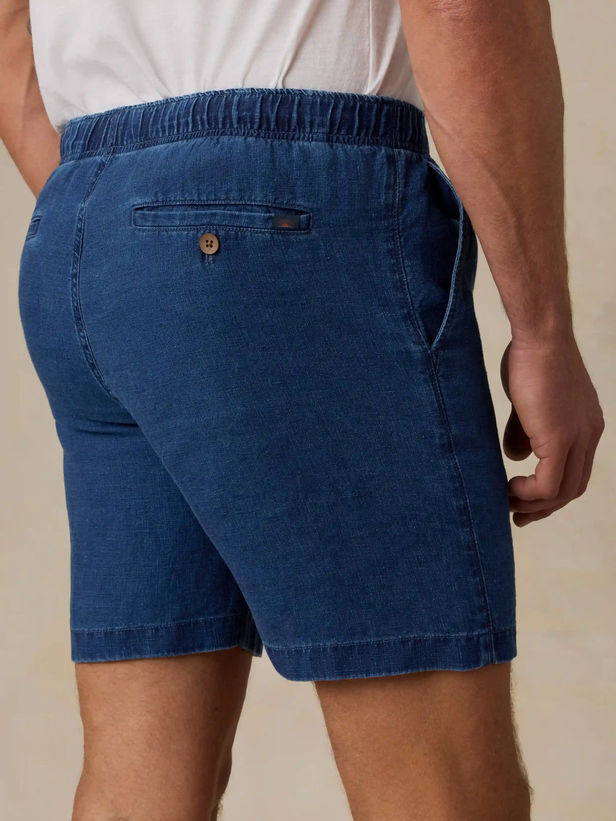 Essential Linen Short (6.5") - Island Indigo Wash