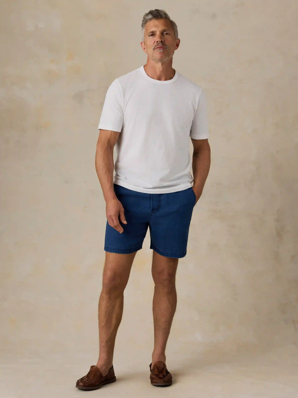 Essential Linen Short (6.5") - Island Indigo Wash