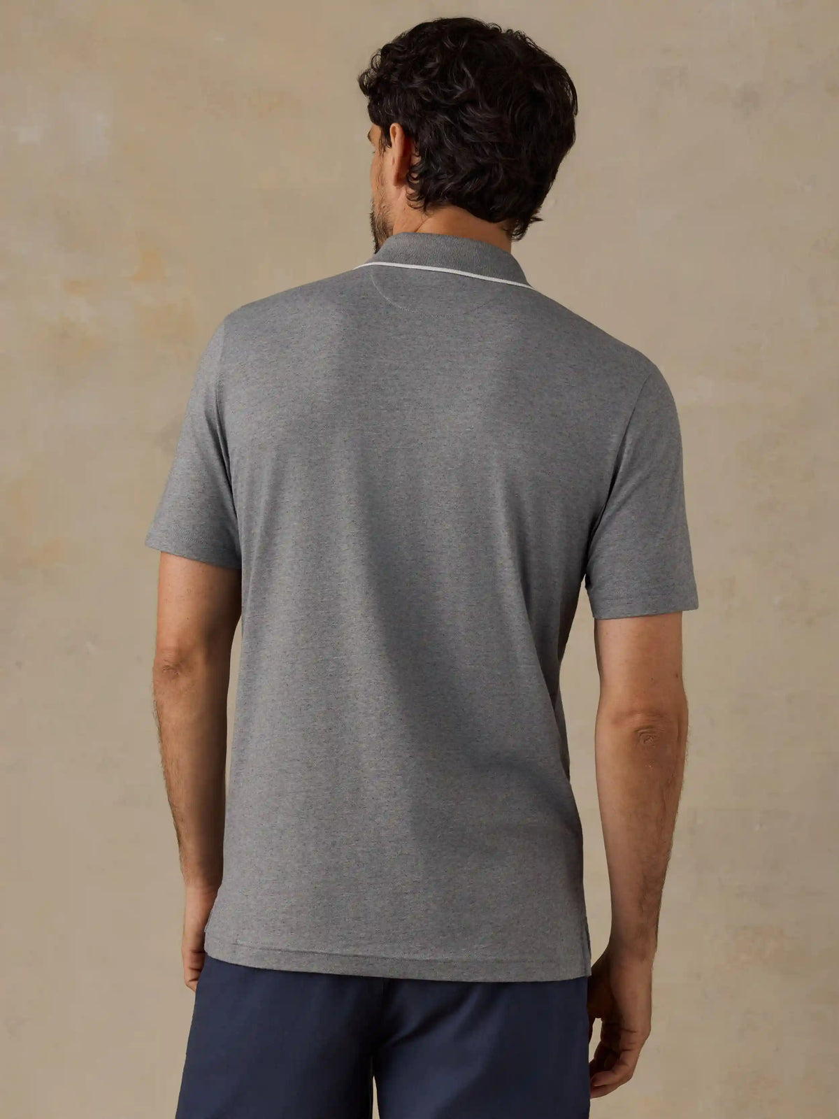 Short-Sleeve Movement™ Pique Polo - Snowy Rock Melange