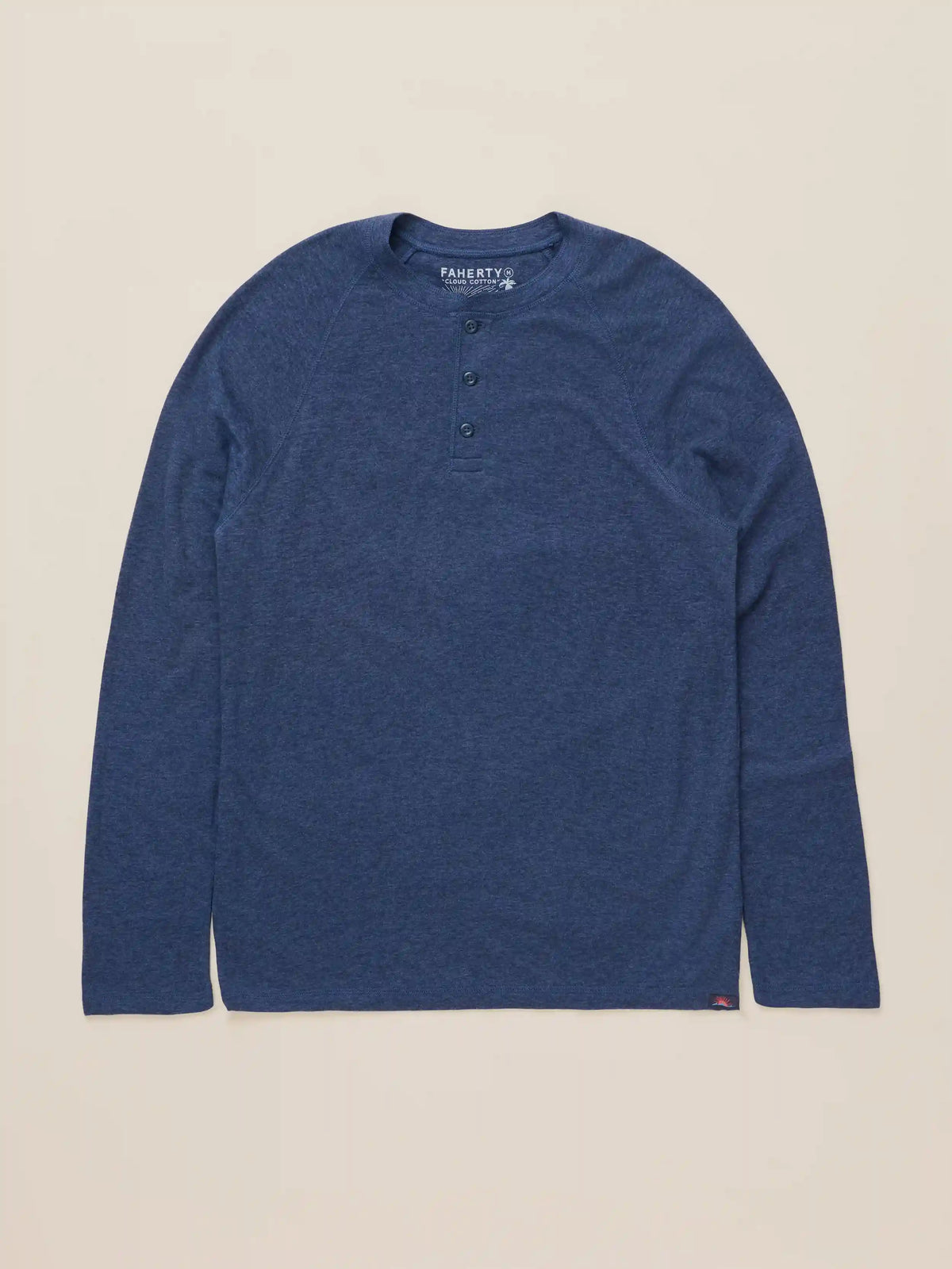 Long-Sleeve Cloud Henley - Baltic Navy Heather