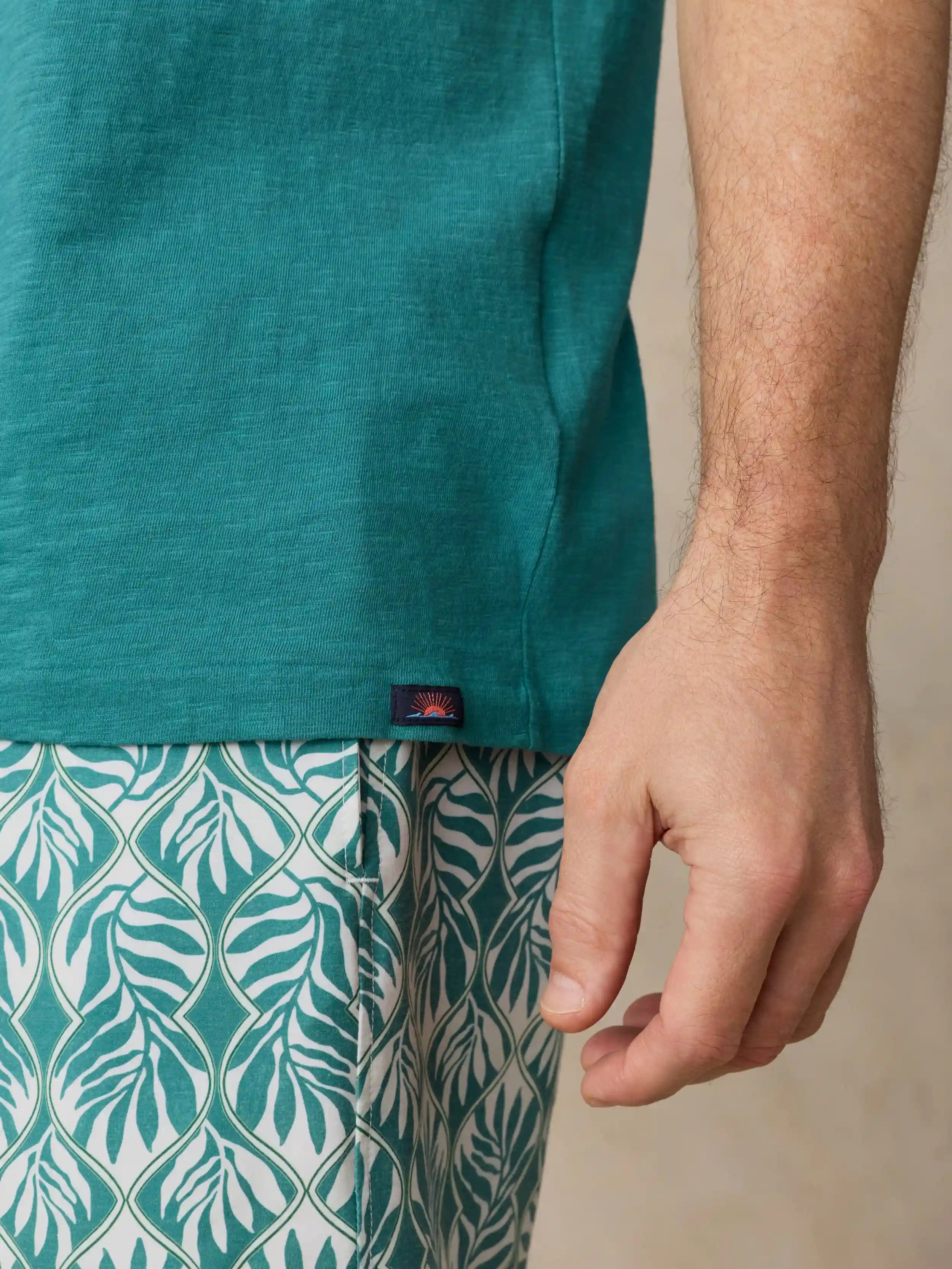 Sunwashed Regenerative Tee - Biscayne Green