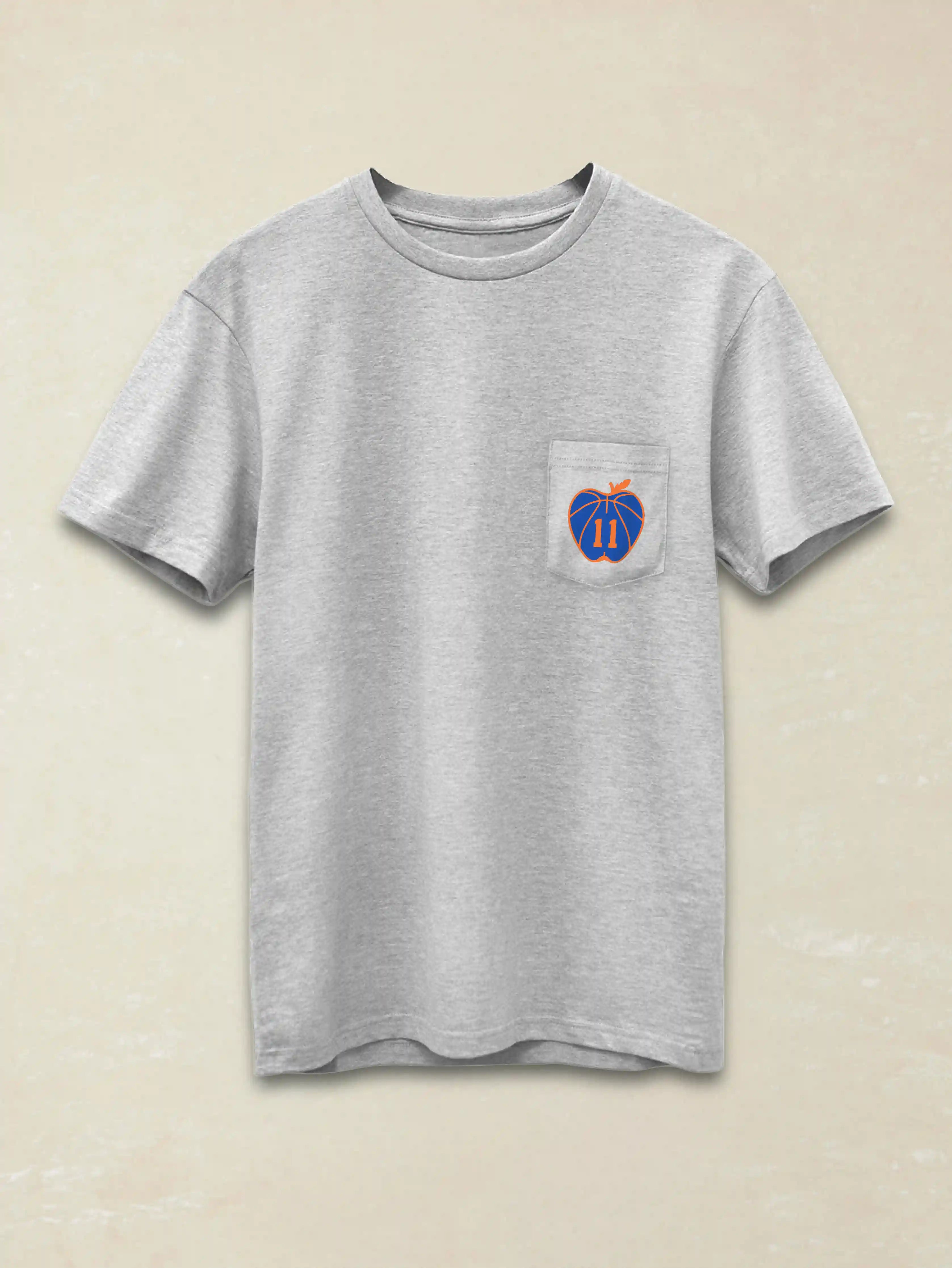 Jalen Brunson Captain Clutch Sunwashed Pocket Tee - Granite Heather