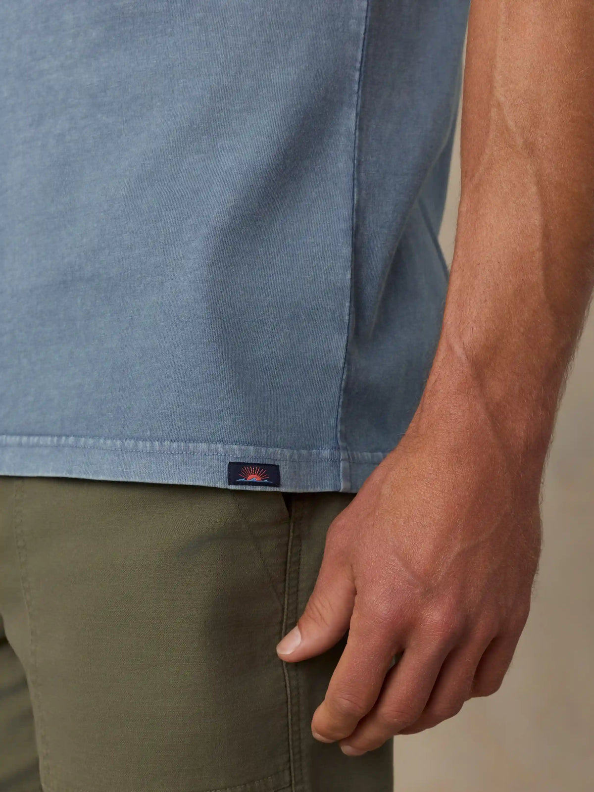 Short-Sleeve Recycled Cotton Tee - Bayside Blue