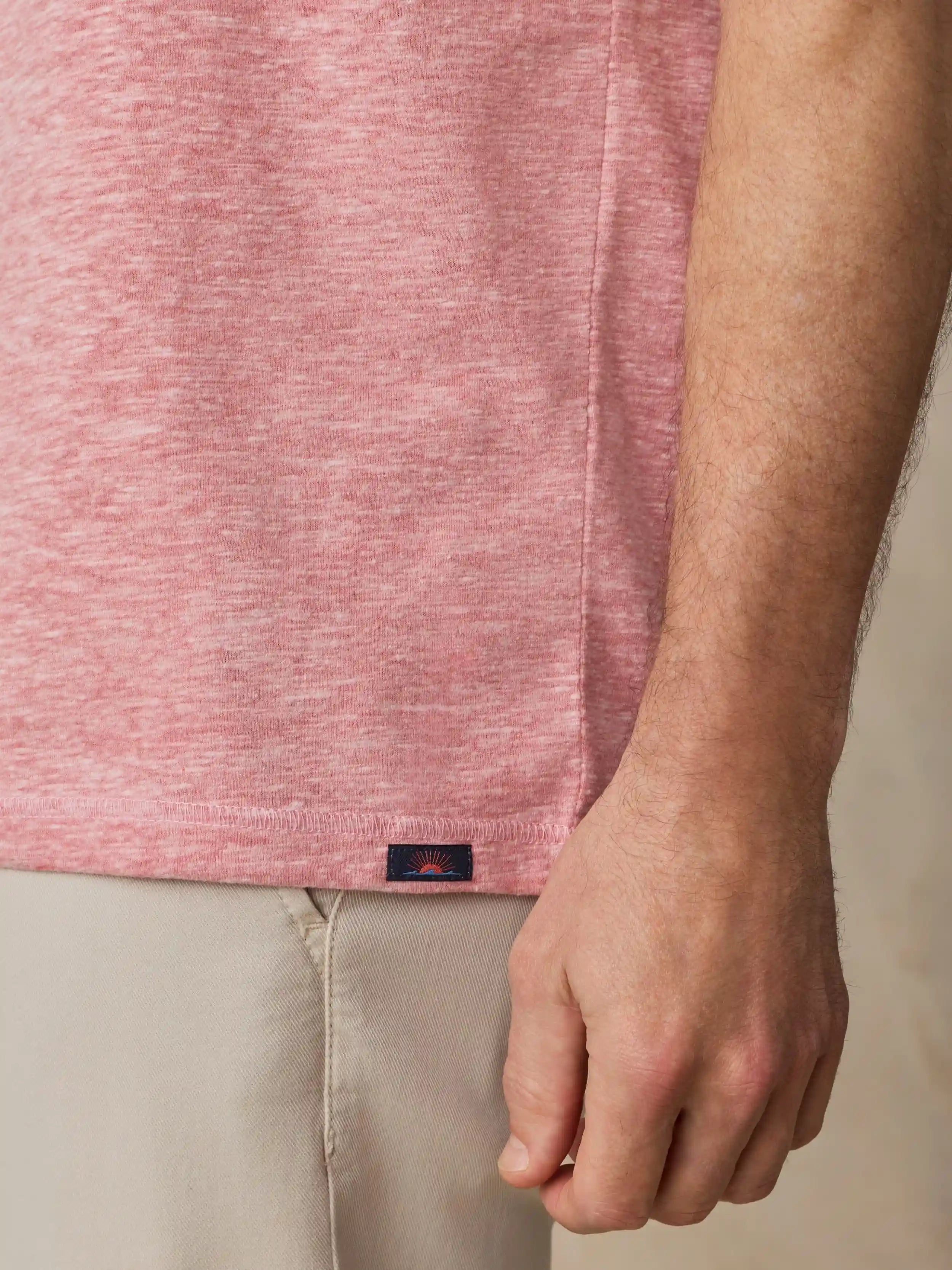 Short-Sleeve Breeze Henley - Faded Flag