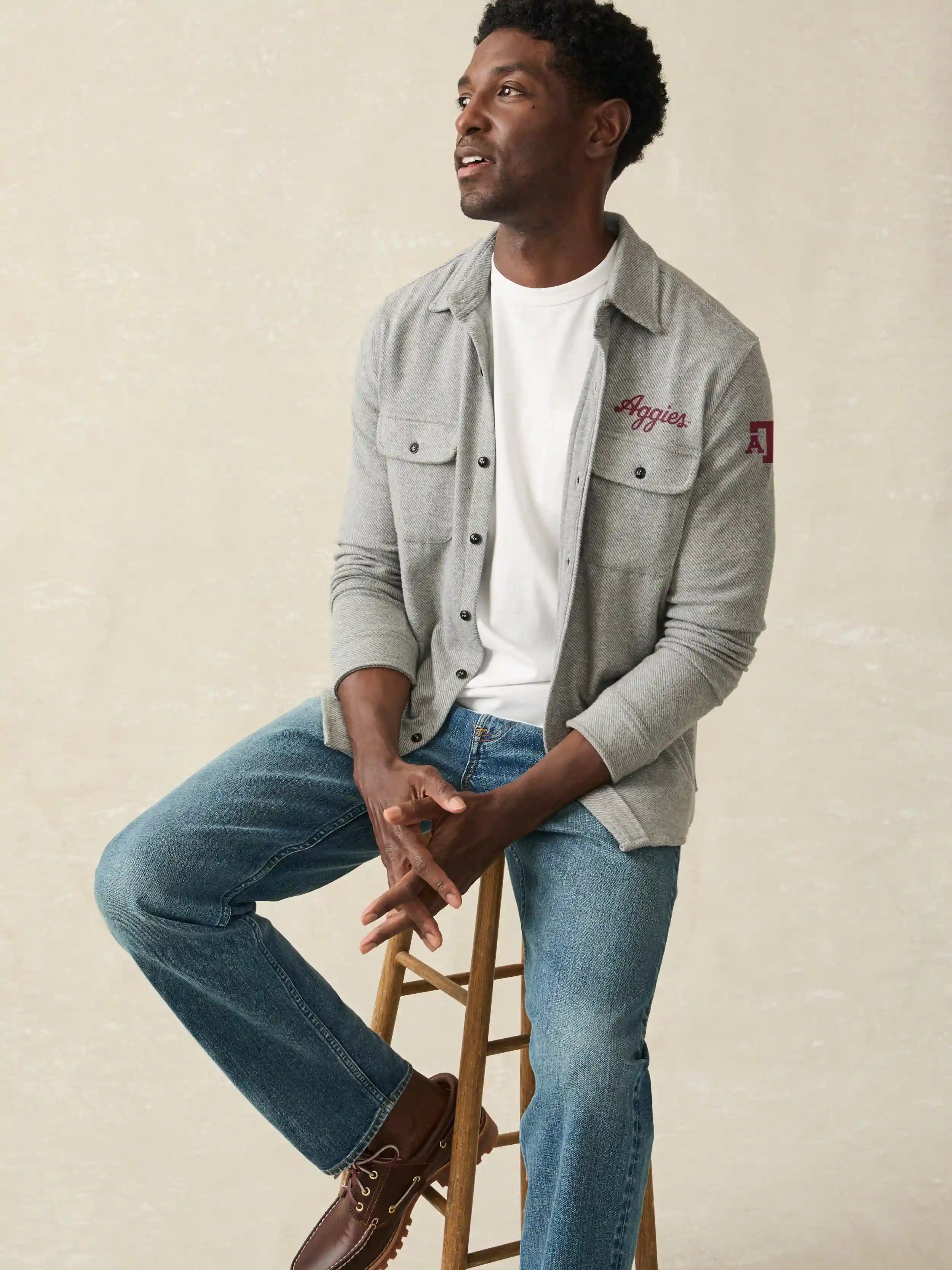 Texas A&M Legend™ Sweater Shirt - Fossil Grey Twill