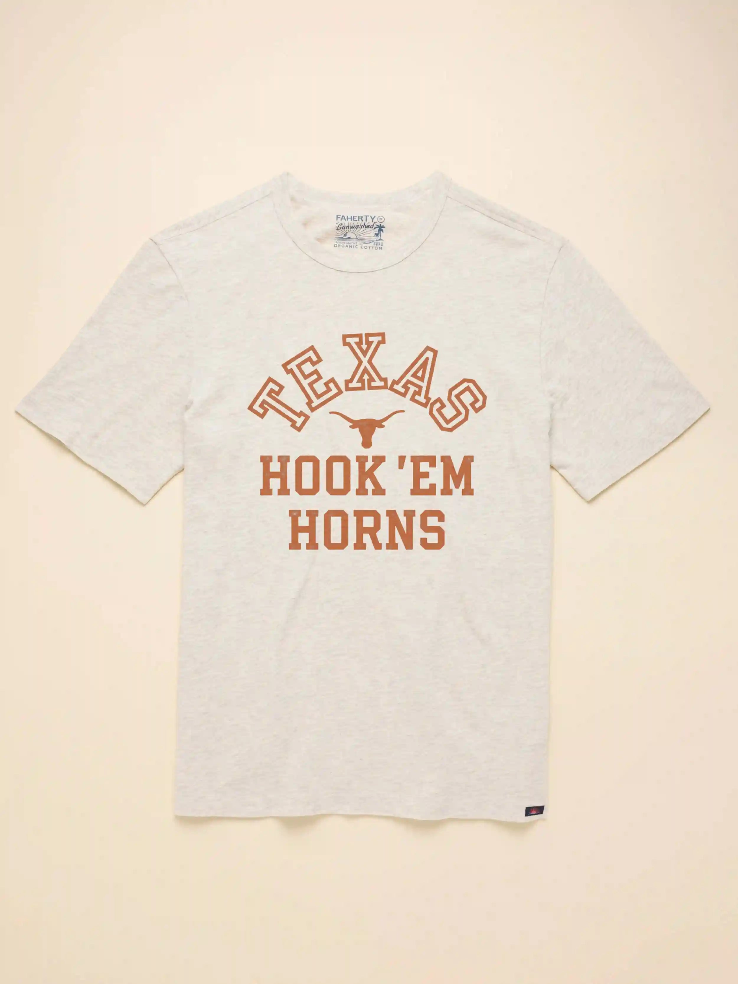 University of Texas Sunwashed Tee - Island Dune Heather