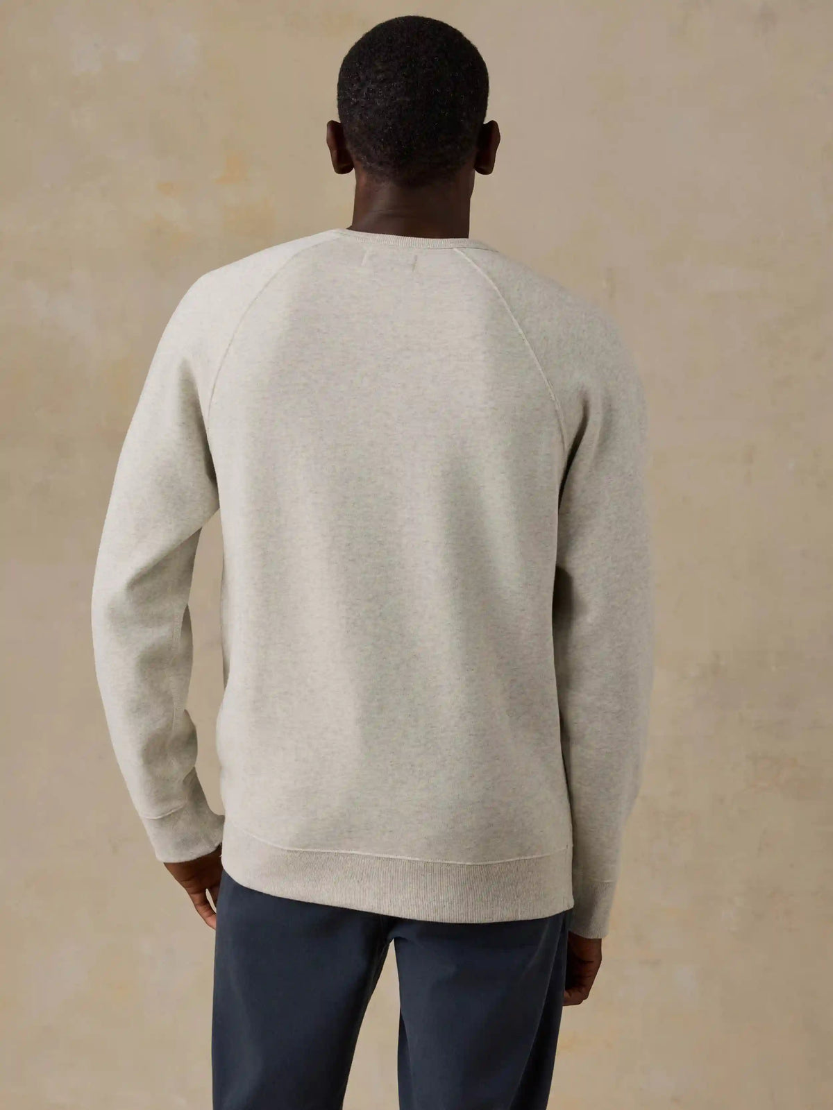 Faherty x Parks Project Great Smoky Mountains High Standard Fleece Crewneck - Great Smoky Mountains Antique Ivory Heather