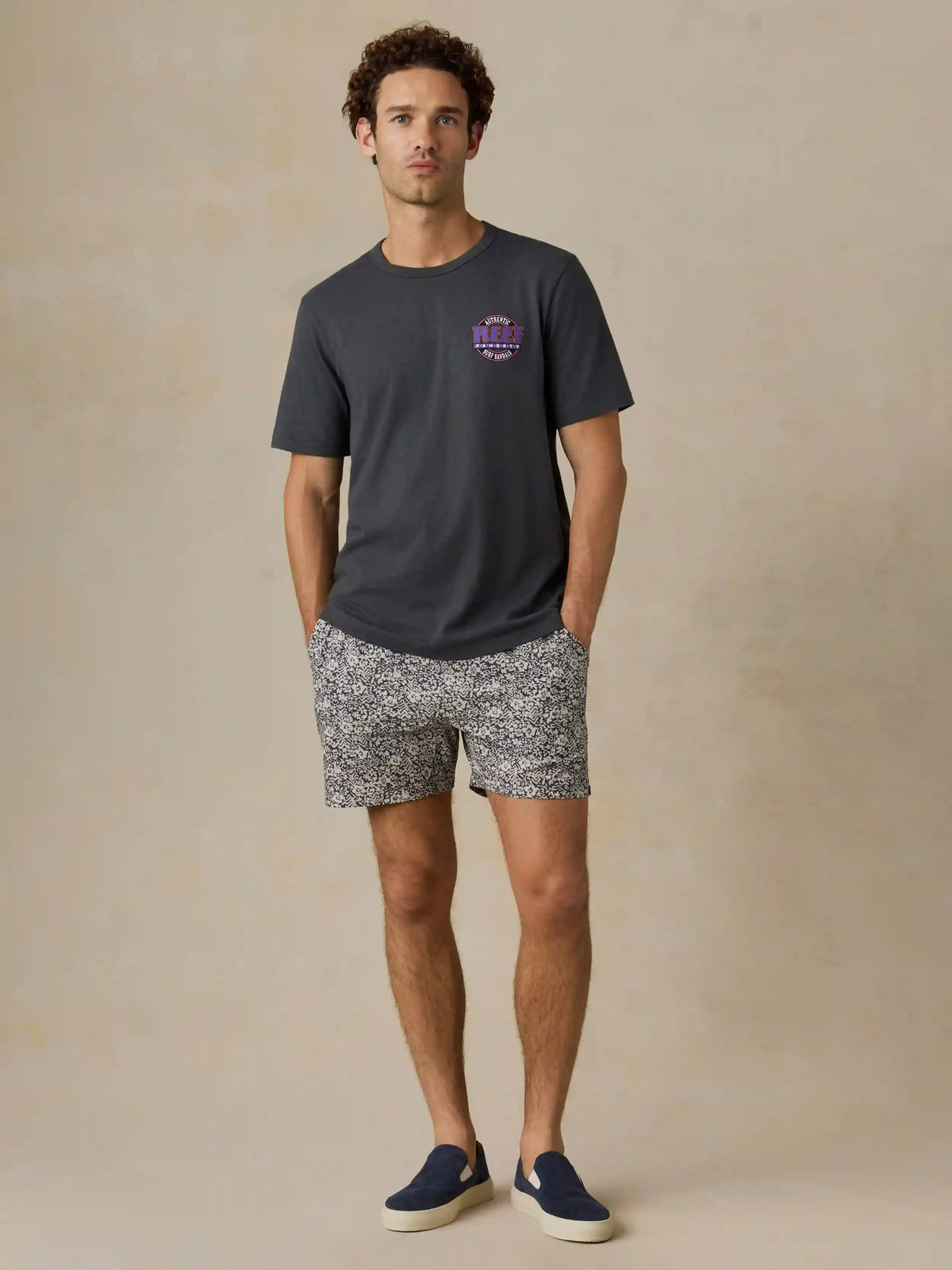 Shorelite Trunk (5") - Washed Black Hilo Floral