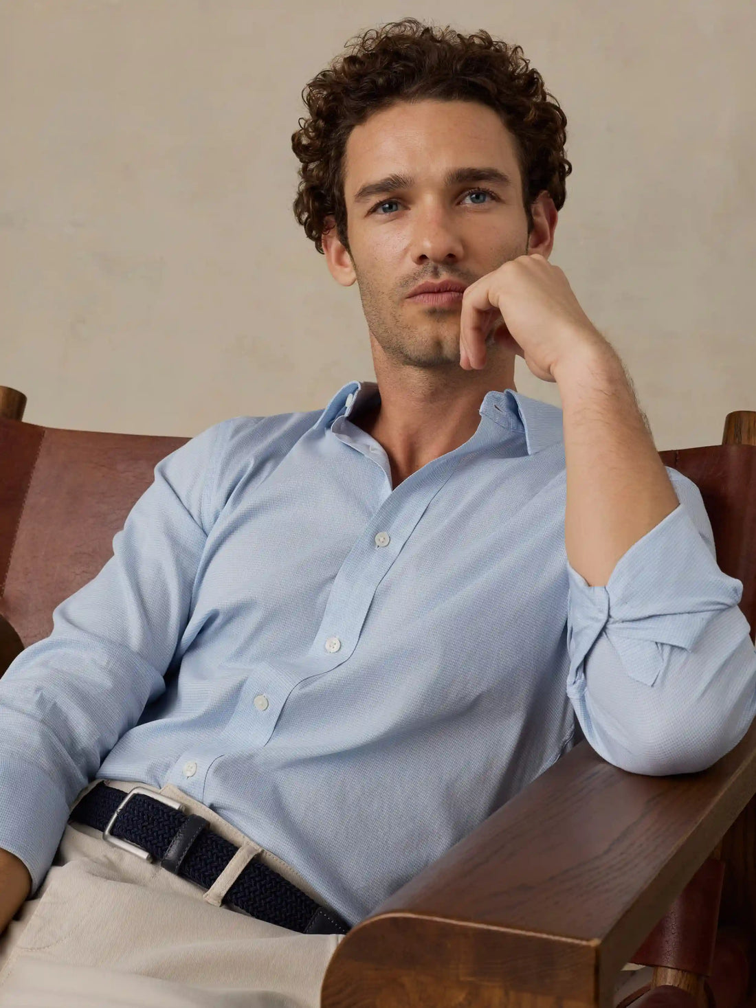 The Movement™ Shirt - Bermuda Blue Pincheck