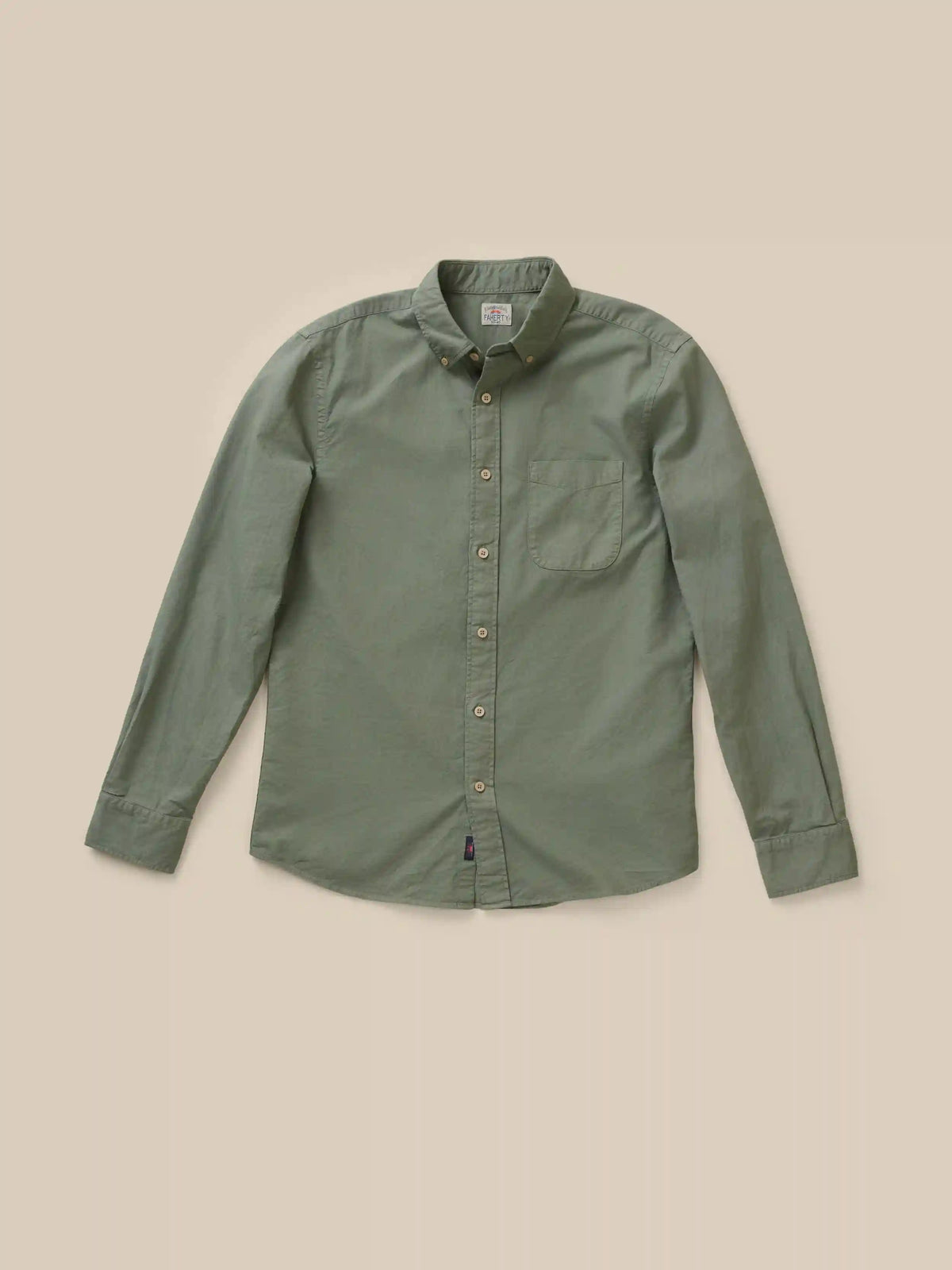 Laundered Oxford Shirt - Ridge Olive