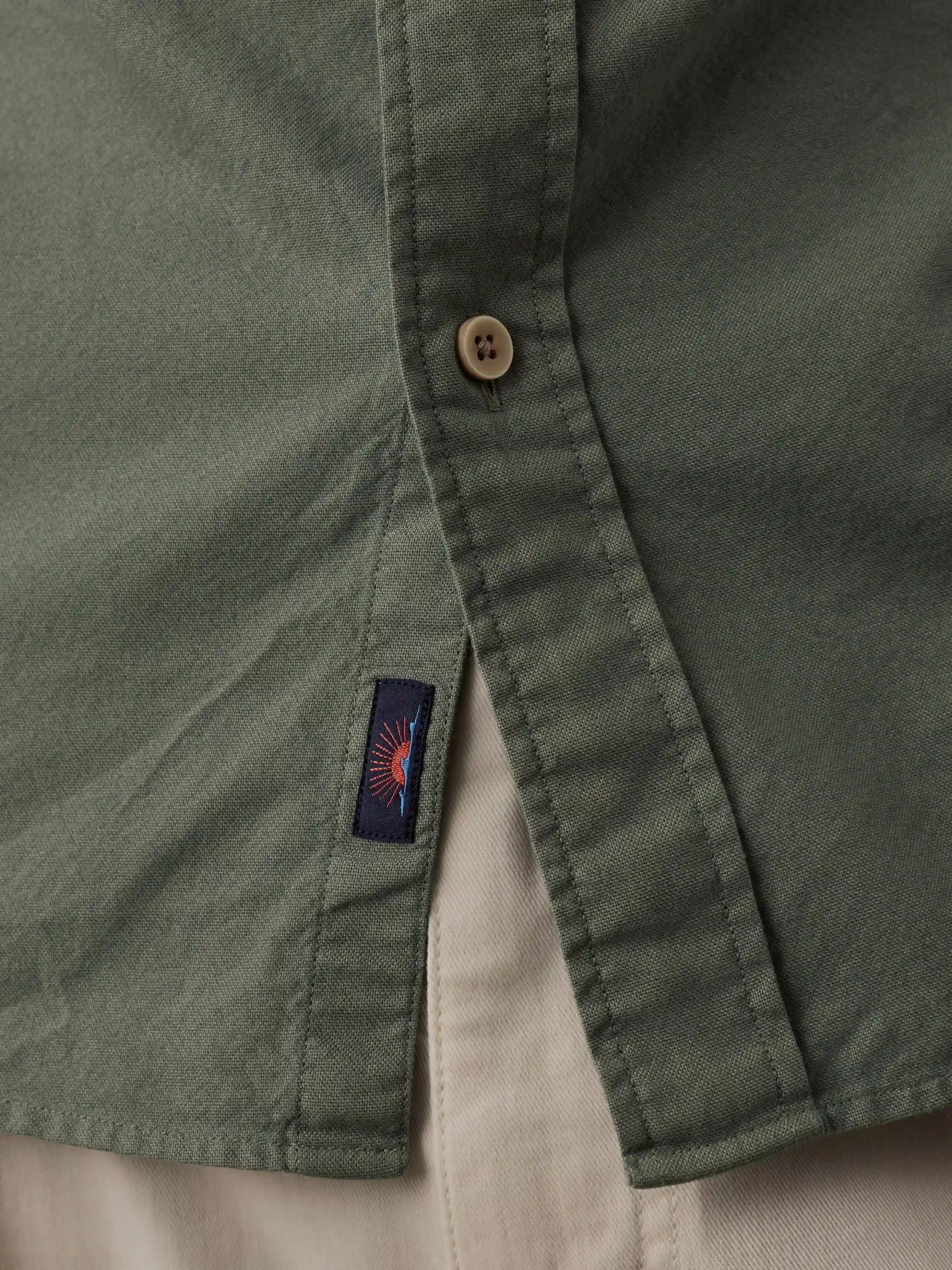 Laundered Oxford Shirt - Ridge Olive