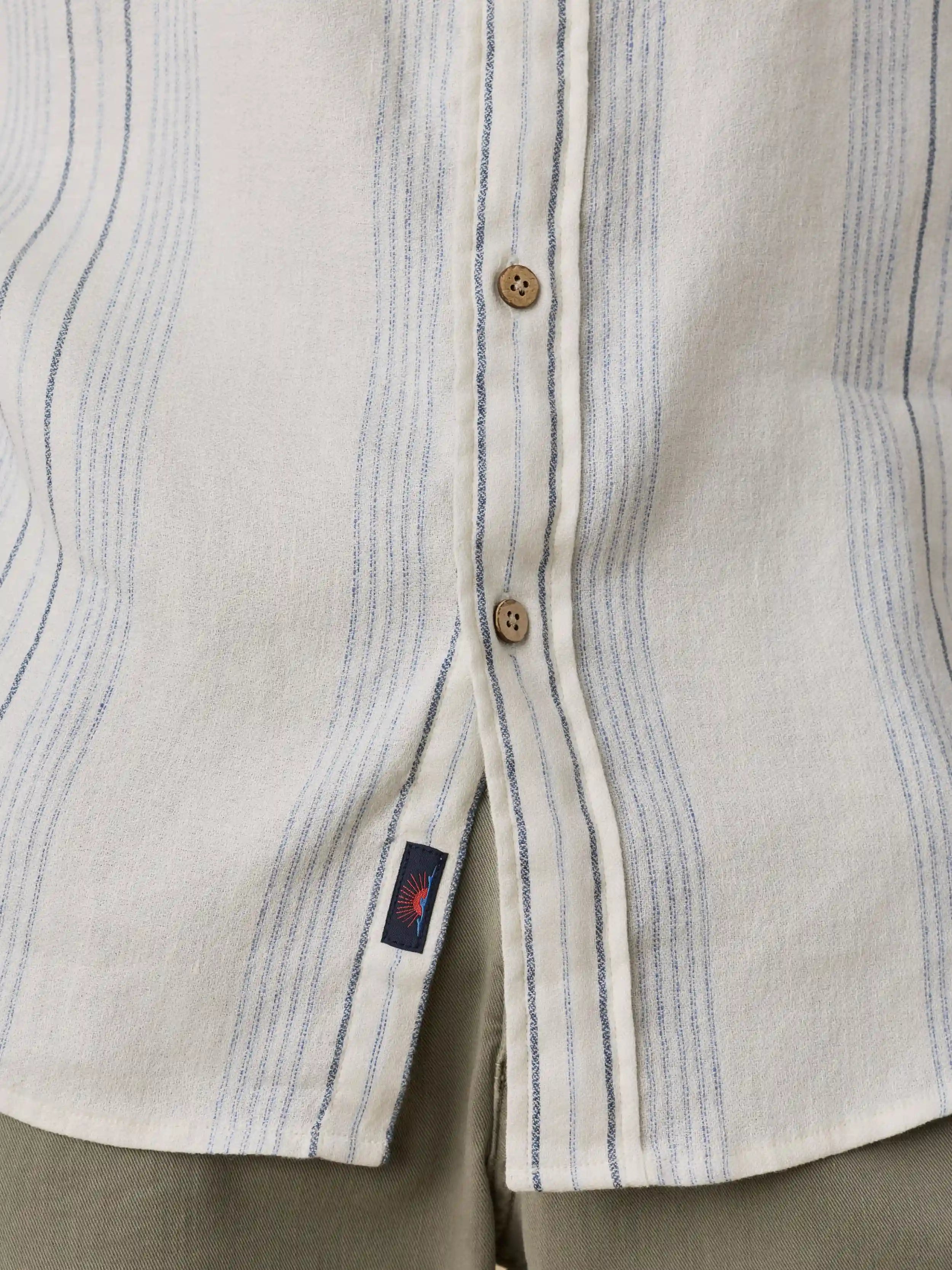 Short-Sleeve Breeze Shirt - River Shore Stripe