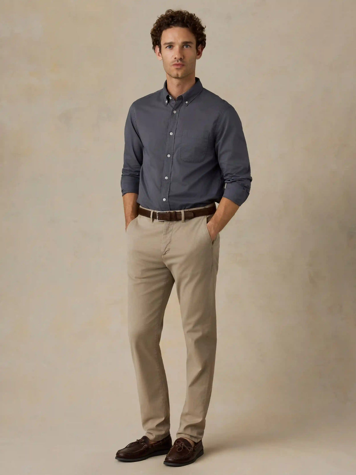 Long-Sleeve Weightless Cotton Shirt - Abyss Navy