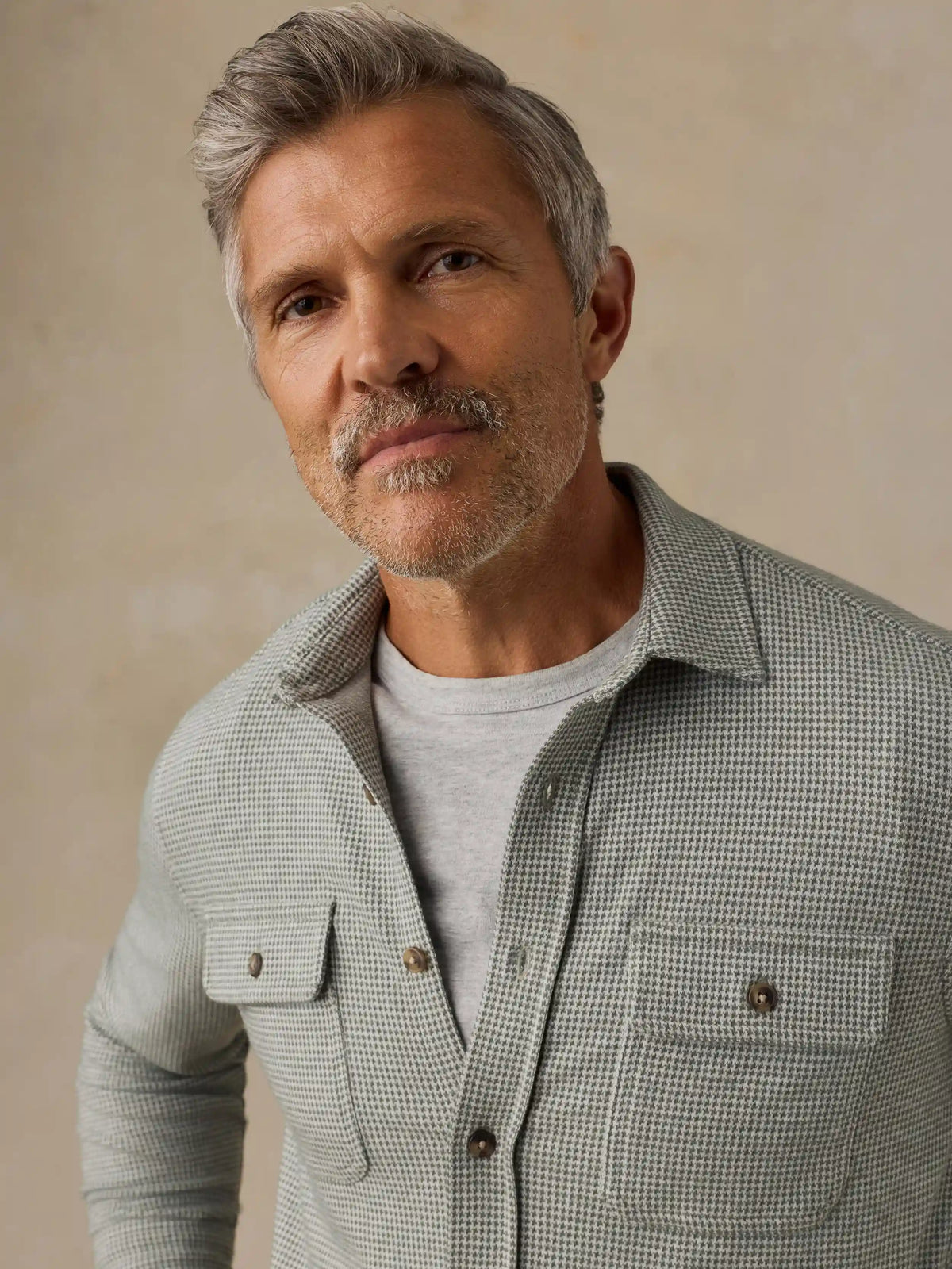 Legend™ Sweater Shirt - Olive Stone Pincheck